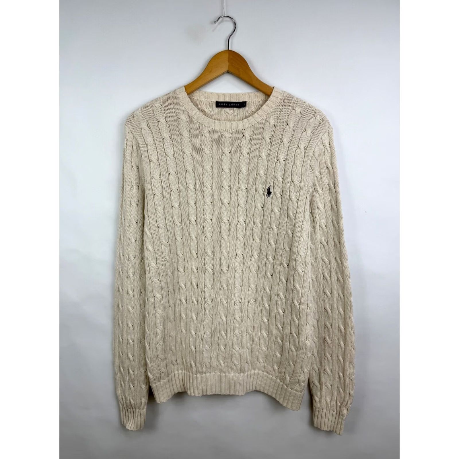 Ralph Lauren VINTAGE Ralph Lauren Sweater Women 90s Beige L Pullover Knit Shirt Womens Size L / US 10 / IT 46 - 2 Thumbnail