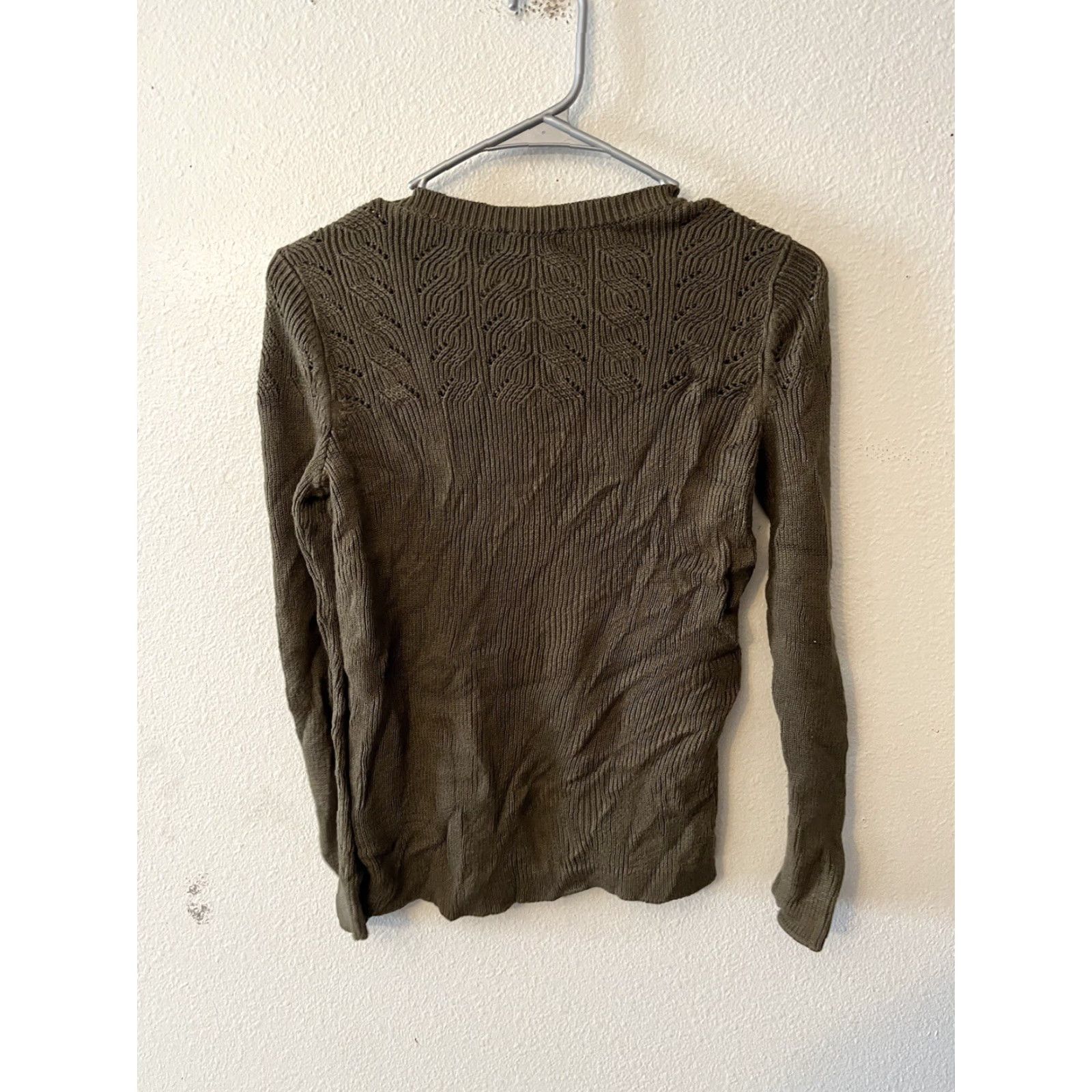 Talbots Talbots Green Shirt Womens Long Sleeve Round Neck Petite PS Small Button Logo Size S / US 4 / IT 40 - 3 Thumbnail