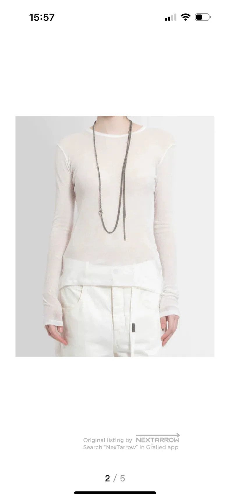 Ann Demeulemeester Ann Demeulemeester Long Sleeve T-Shirt Size XS / US 0-2 / IT 36-38 - 1 Thumbnail