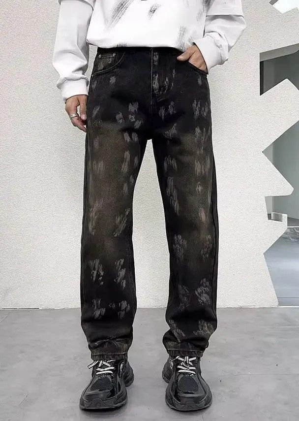 Japanese Brand Streetwear Design Loose Retro Washed Jeans Size US 32 / EU 48 - 2 Thumbnail