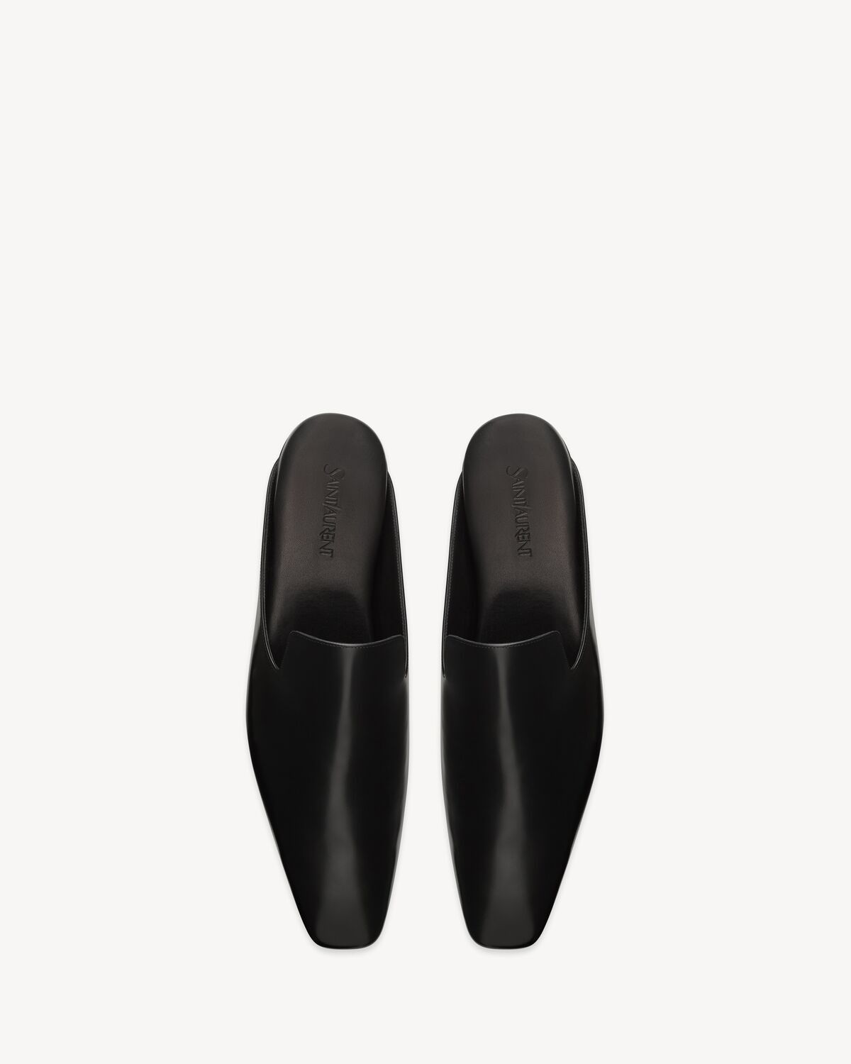 Saint Laurent Paris o1s1wg110526 819708 Meurice Mules in Smooth Leather in Black Size US 9 / EU 42 - 2 Thumbnail