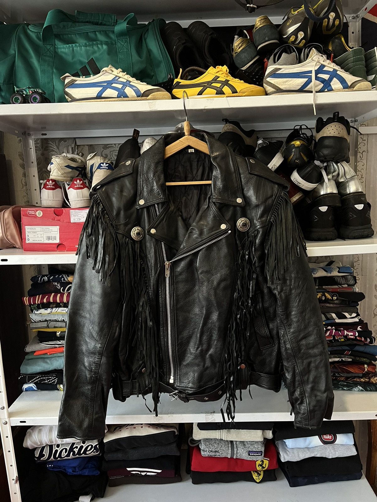 Vintage Vintage Avant Garde Y2k Black Leather Jacket Size US L / EU 52-54 / 3 - 1 Thumbnail
