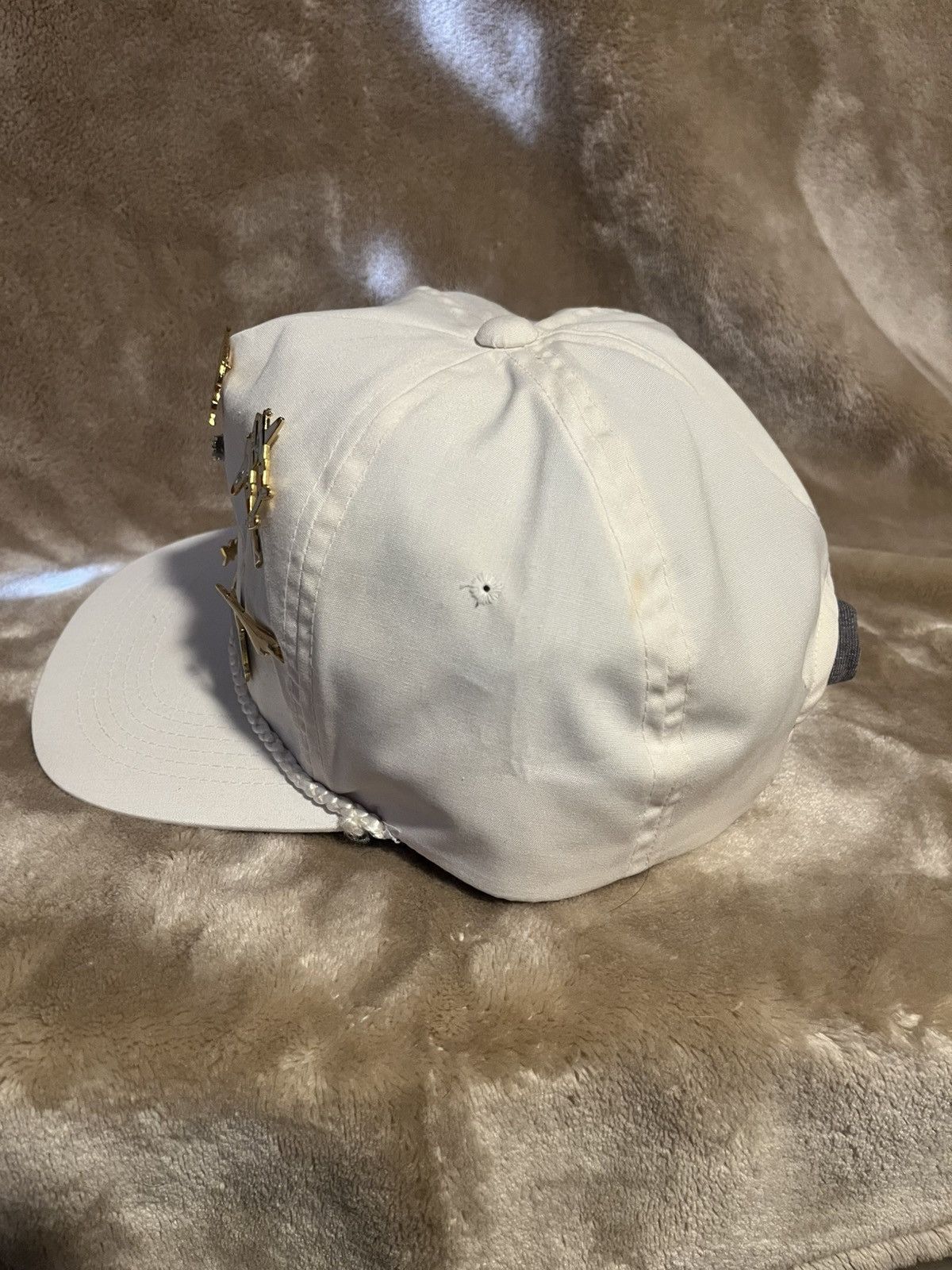 Fruit Of The Loom Vintage 90’s Strega Air and space museum, Air races Pin Hat Size ONE SIZE - 6 Thumbnail