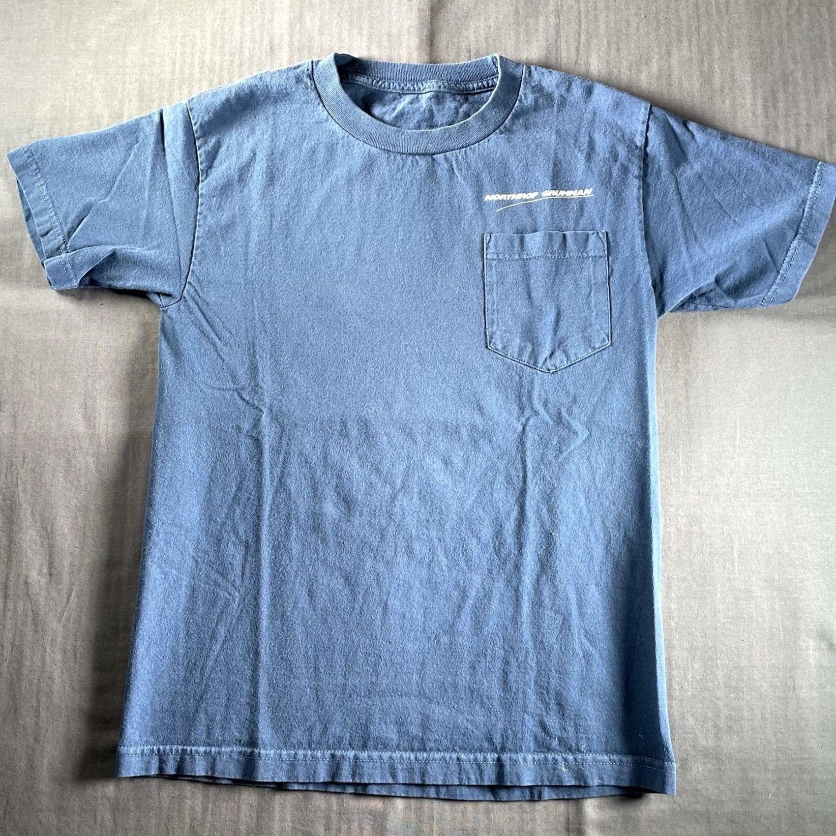 Vintage Northrop Grumman Shirt Men’s Small T-Shirt Navy Blue Planes UAV Triton MQ-4C Spirit S Mens Size US S / EU 44-46 / 1 - 4 Thumbnail