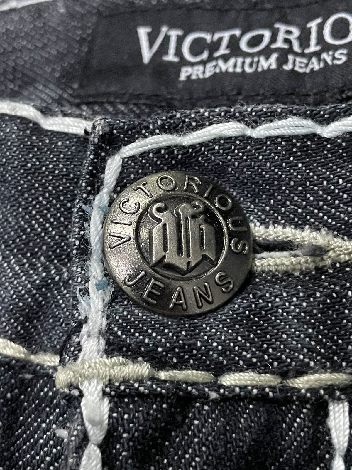 Designer × Japanese Brand Victorious Japan Heavy Thick Stitch Stud Large Poket Jeans Size US 34 / EU 50 - 11 Thumbnail