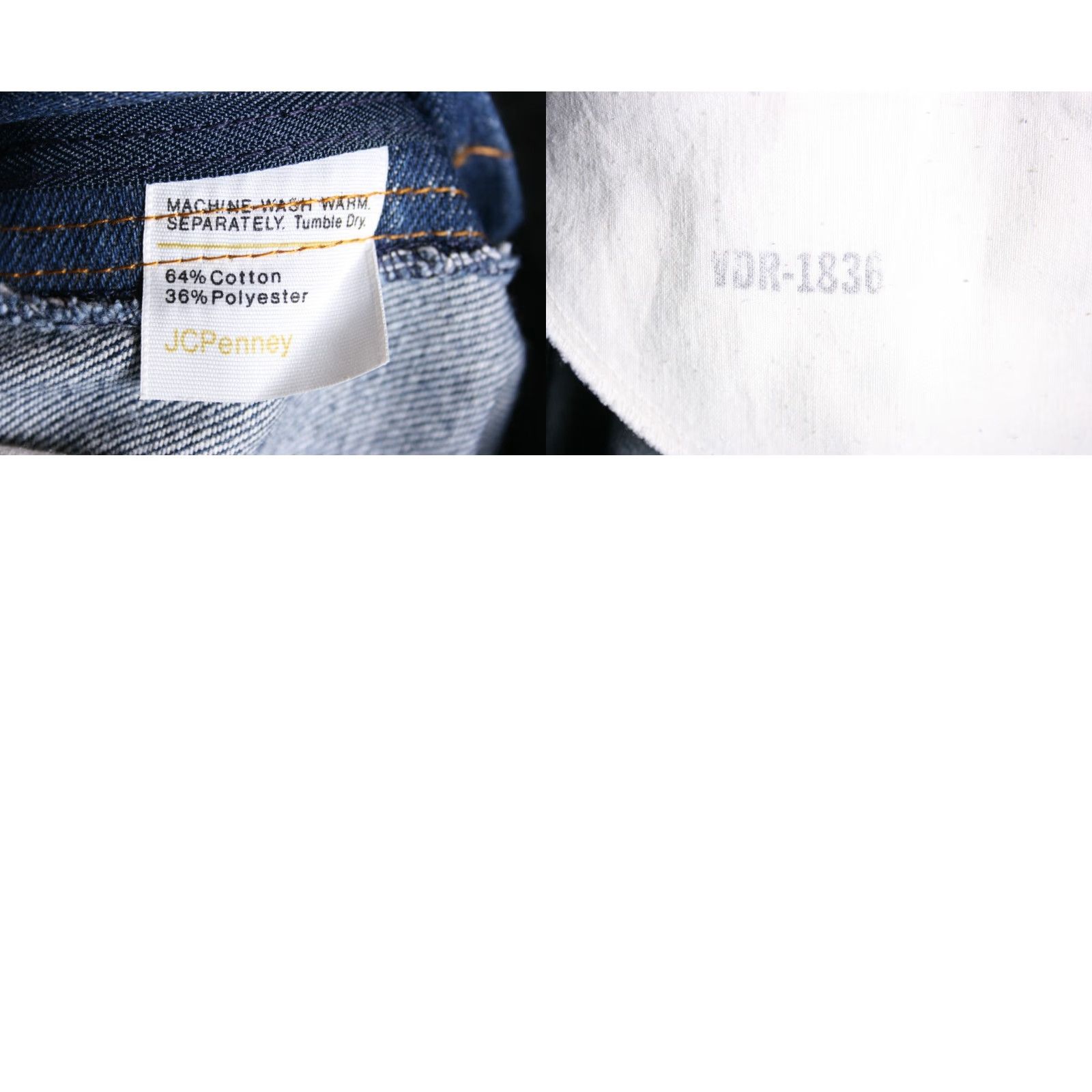 JCPenney Vintage JCPenney Jeans Bootcut Denim Blue 31x34 Mens Regular 64% Cotton 36% Polyester Size US 31 - 8 Thumbnail