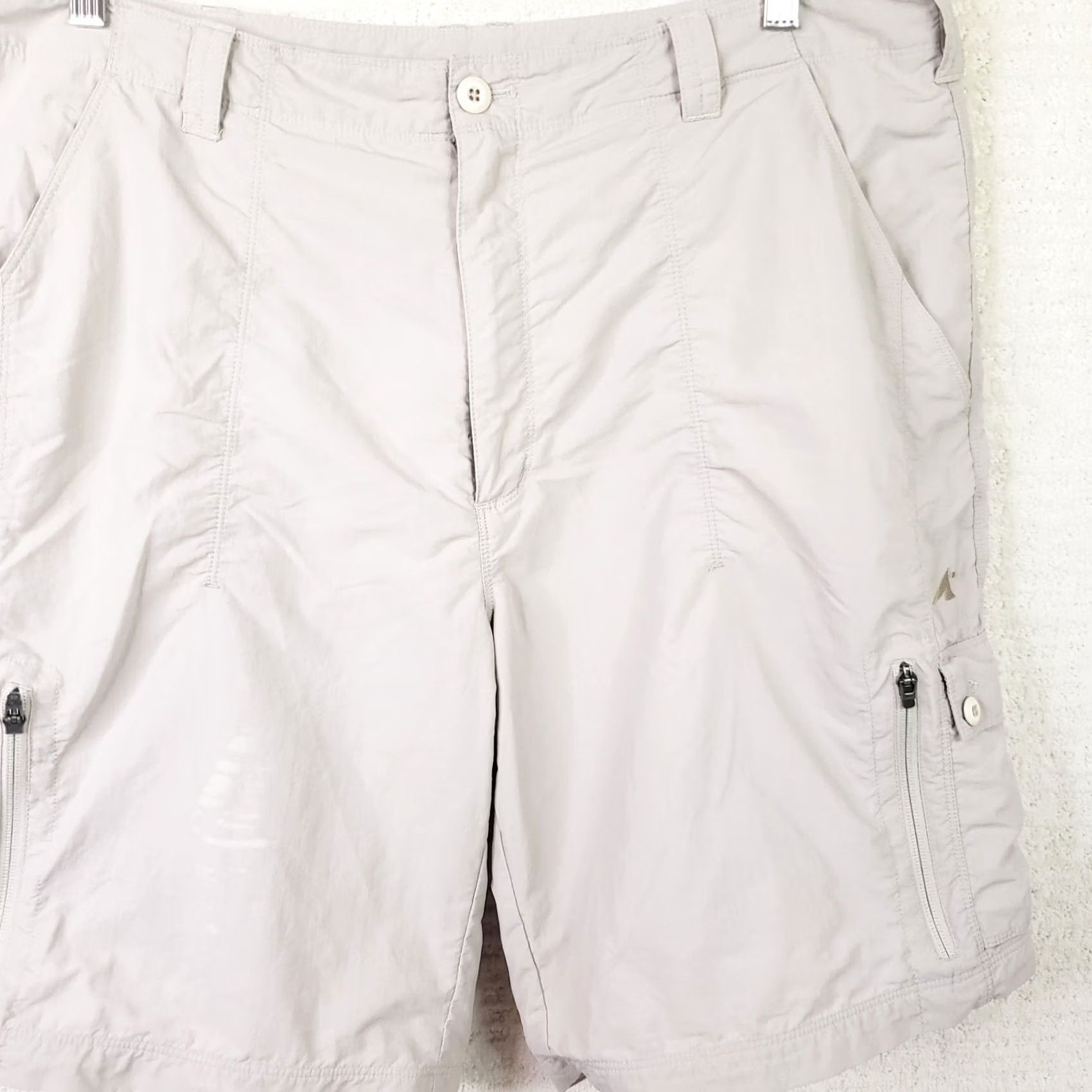 Eastern Mountain Sports EMS Eastern Mountain Sports Hiking Cargo Nylon Shorts Men's 38 Reg Beige Putty Cargo Regular 9in Inseam Men's Beige Nylon Convertible Shorts Size US 38 / EU 54 - 3 Thumbnail