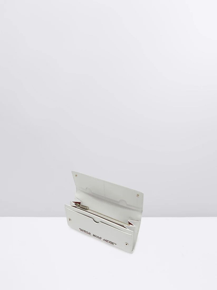 Off-White o1mle0425 Size: OS / Jitney Wallet On Chain Quote in White Size ONE SIZE - 3 Thumbnail