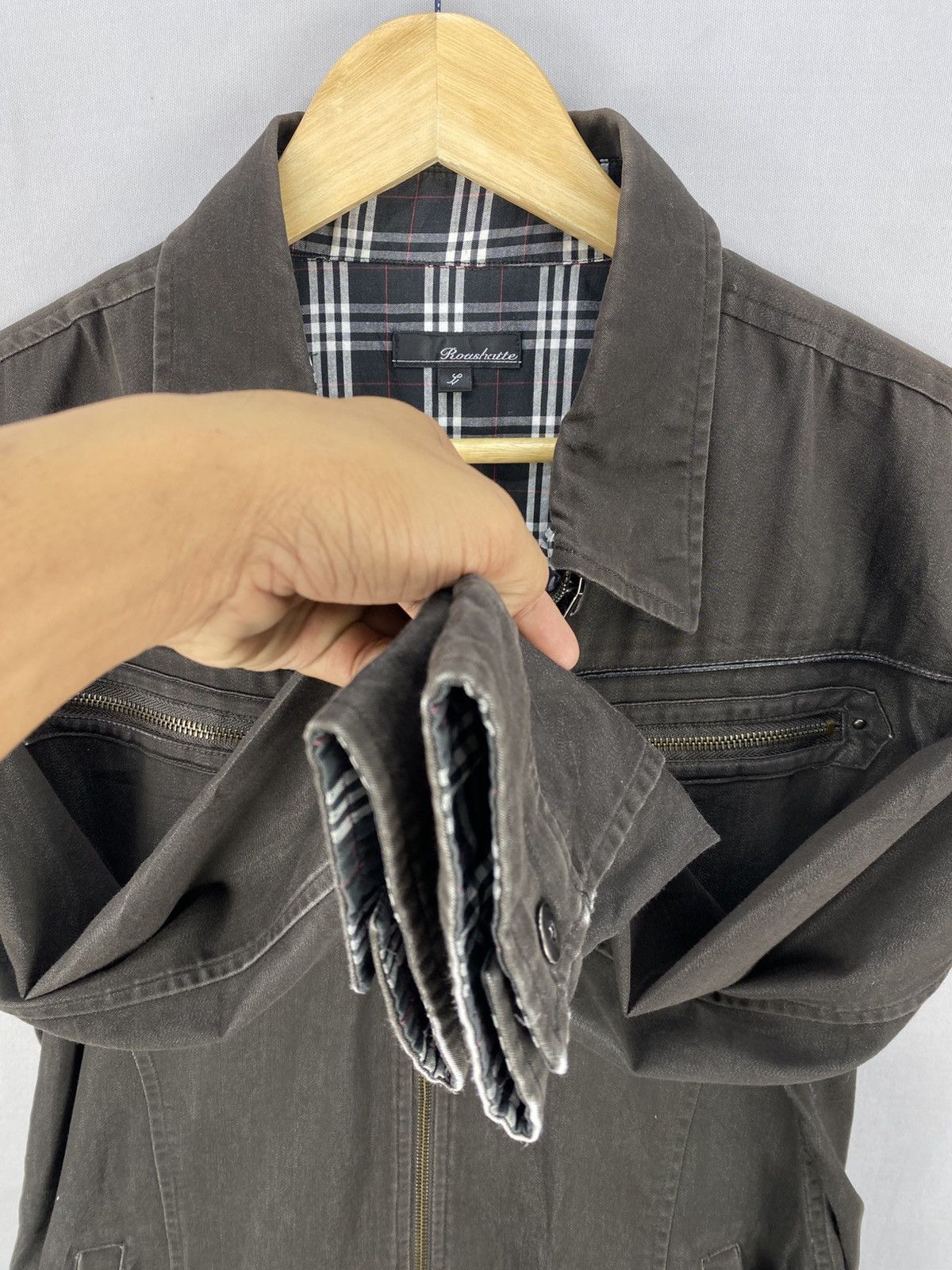 Japanese Brand Vintage 90’s Roushatte Zipper Up Light Jacket Size US M / EU 48-50 / 2 - 8 Thumbnail