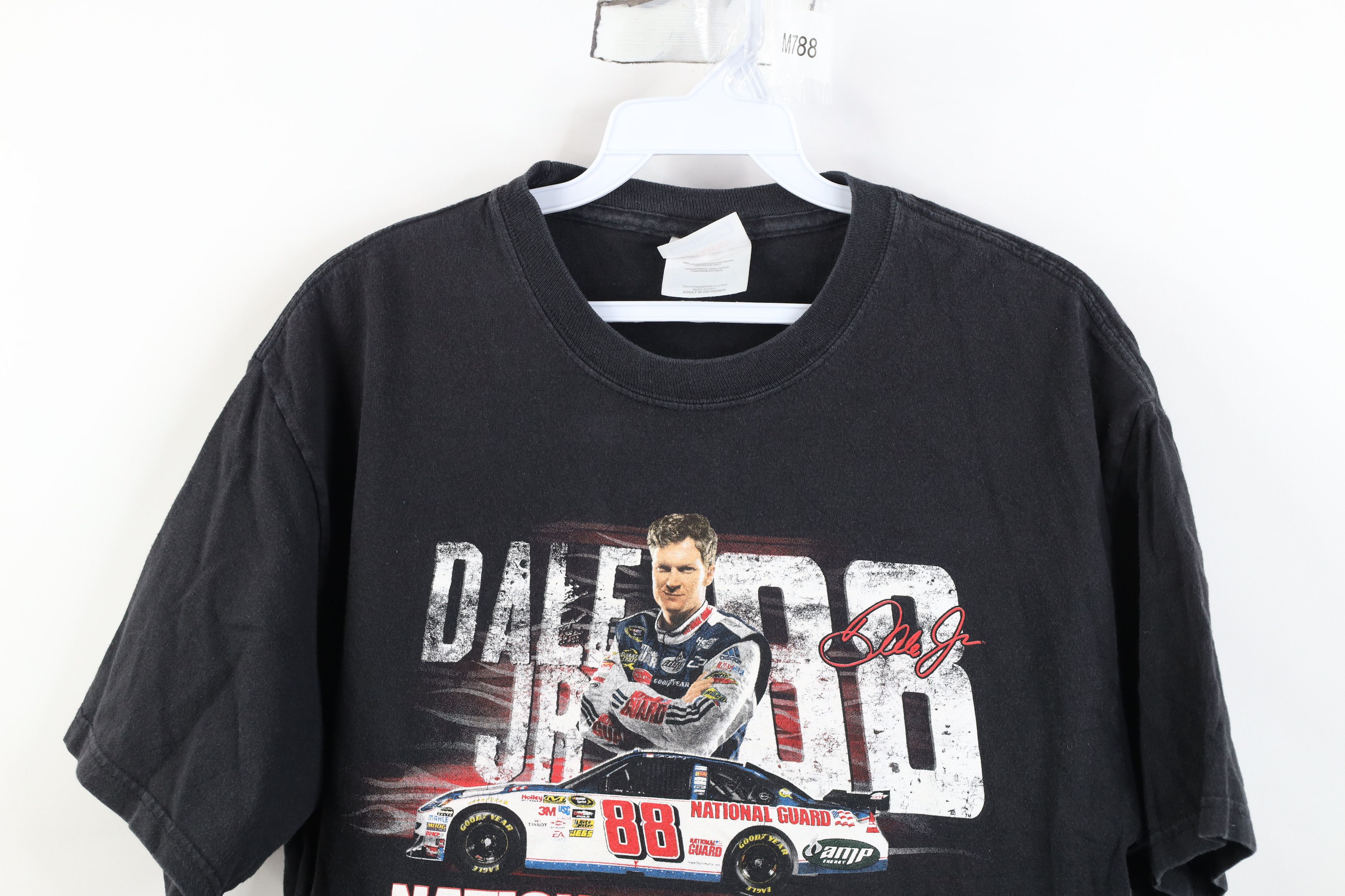 Vintage Vintage Y2K NASCAR Dale Earnhardt Jr Racing T-Shirt Black Size US M / EU 48-50 / 2 - 2 Thumbnail
