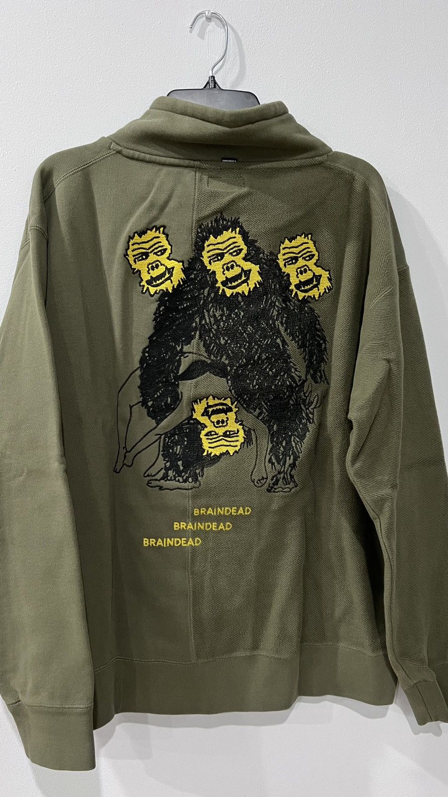 Brain Dead × Converse NEW CONVERSE X BRAINDEAD MAIN OVERDYE BANANAS B SWEATSHIRT Size US M / EU 48-50 / 2 - 6 Thumbnail