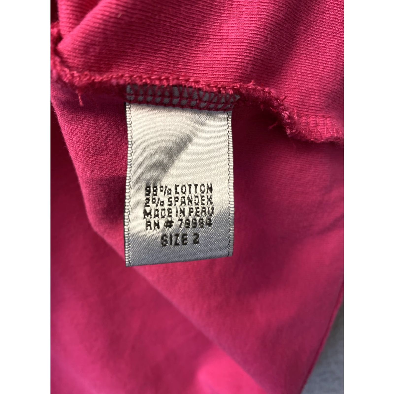 Vintage Chico's Shirt Women V-Neck Short Sleeve Cotton Pullover Magenta Size 2 Adult Womens Blouse 2 Pink Magenta 115-29 Size XS / US 0-2 / IT 36-38 - 7 Thumbnail