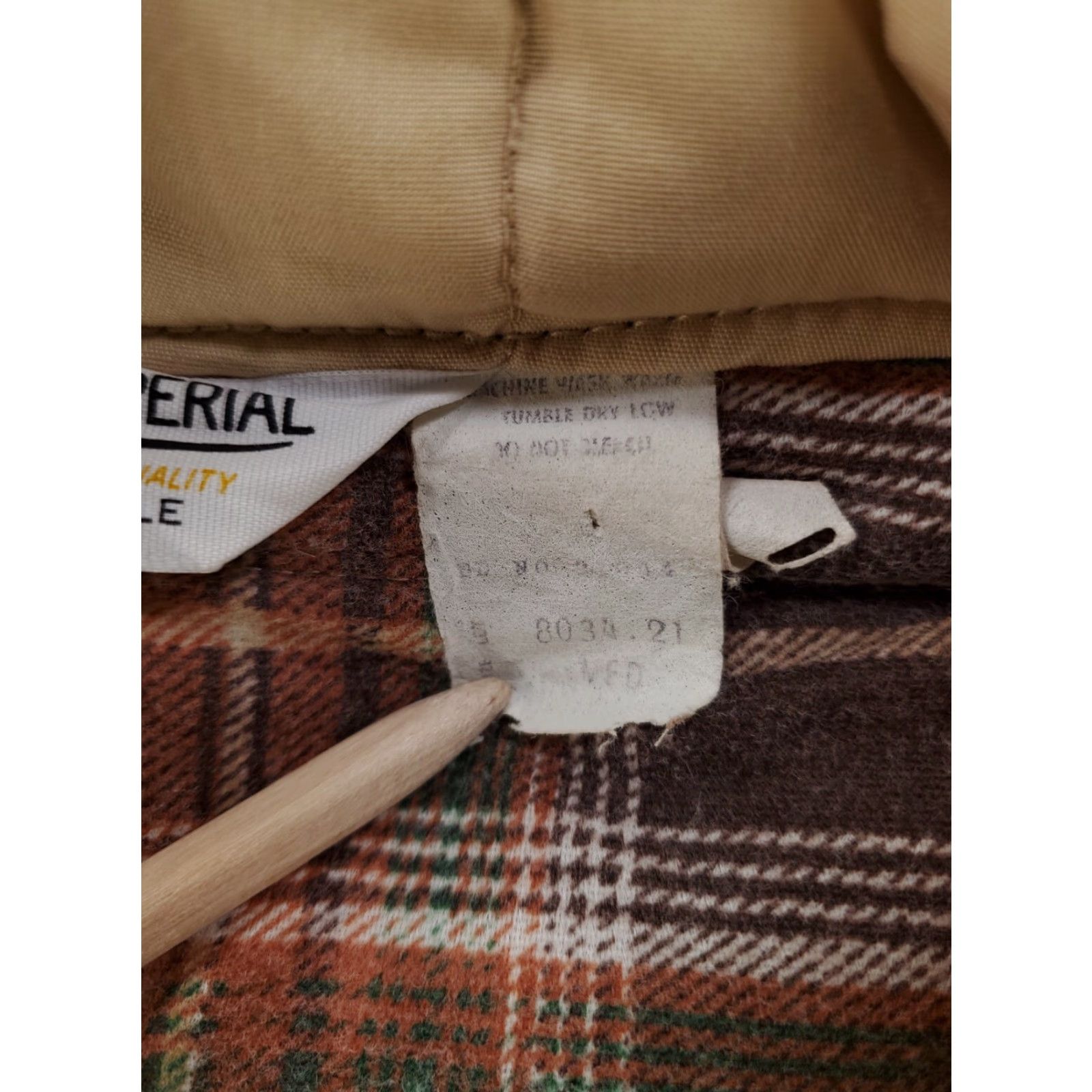 Imperial VINTAGE Key Imperial Puffer Vest Mens M Tan Brown Made USA Butt? Size US M / EU 48-50 / 2 - 2 Thumbnail