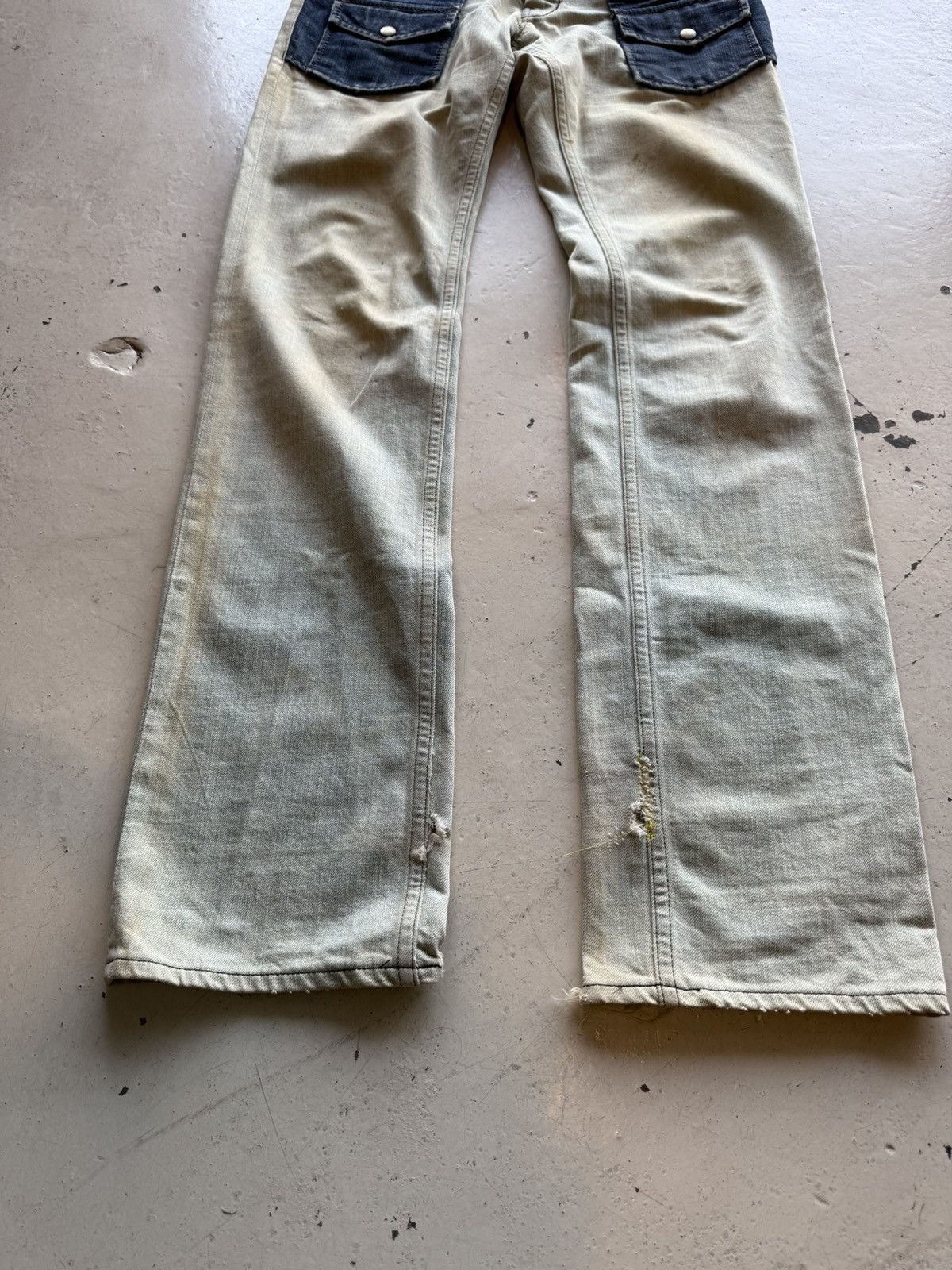 Number (N)ine Number Nine A/W 2000 “Redisun” Distressed Bush Denim Pant Size US 32 / EU 48 - 9 Thumbnail