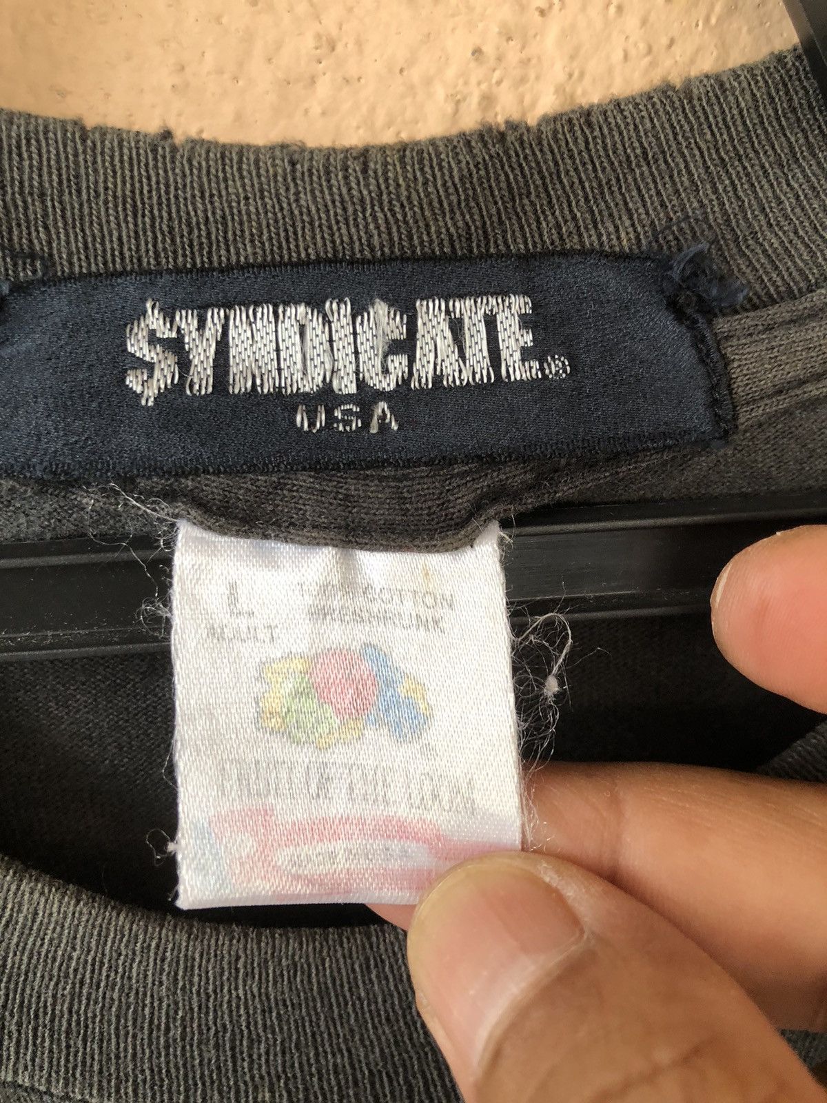 Rap Tees × Vintage Vintage 90s SYNDICATE ice T Records Label Size US L / EU 52-54 / 3 - 12 Thumbnail