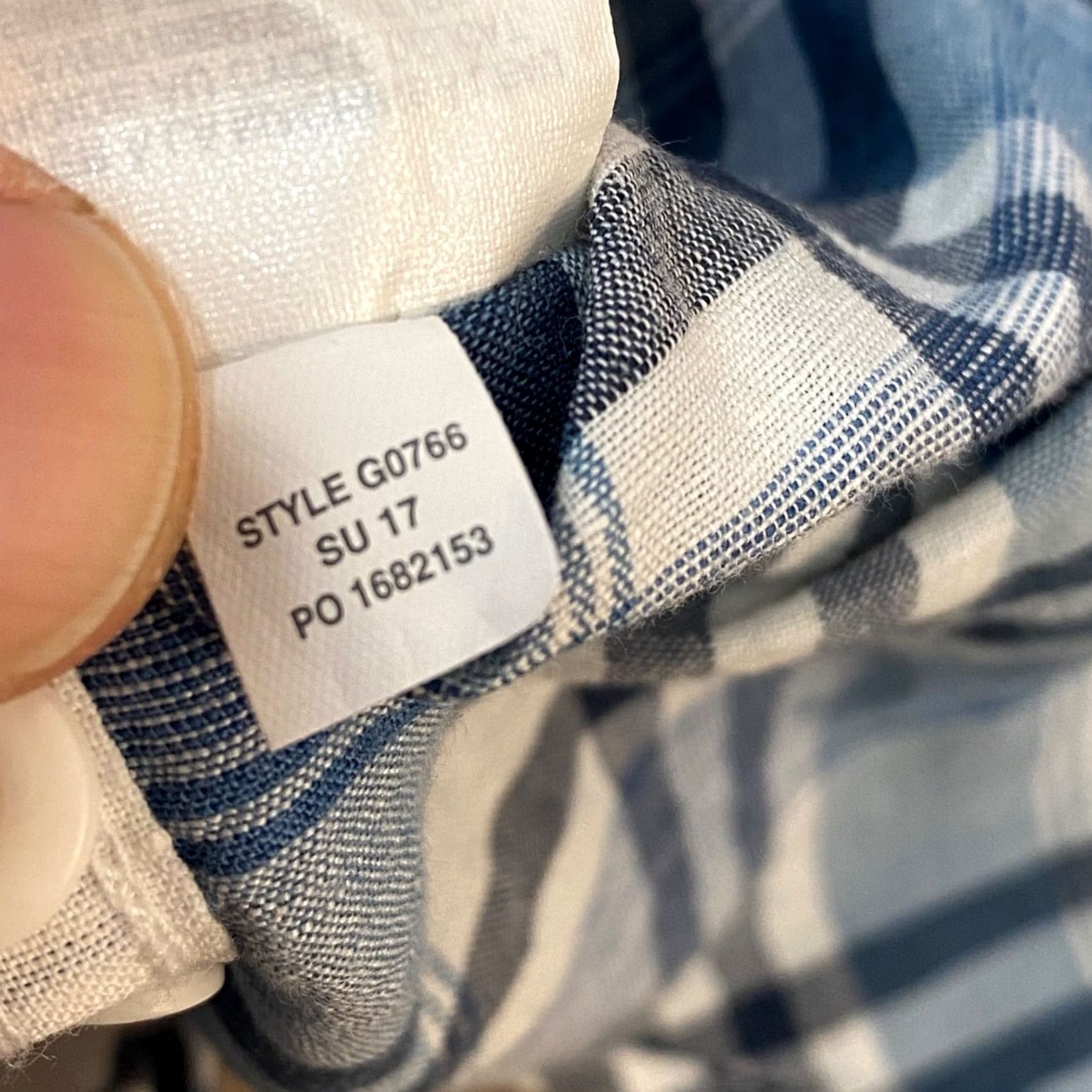 J.Crew J.CREW Shirt Mens Small Blue Plaid Button-Down Linen Cotton Long Sleeve Pocket Size US S / EU 44-46 / 1 - 6 Thumbnail