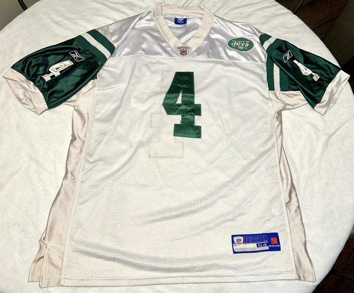 Reebok Brett Favre #4 New York Jets NFL Jersey Mens 54 Reebok Sewn Size US XL / EU 56 / 4 - 2 Thumbnail