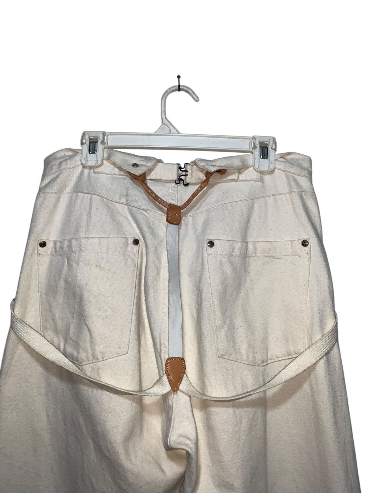 Japanese Brand Vtg RNA INC japan suspenders baggy jeans white Size US 32 / EU 48 - 8 Thumbnail