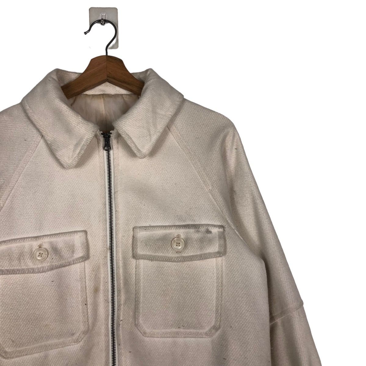 Japanese Brand × Vintage 📌VINTAGE CROPPED WOOL BIKER JACKET GU Size US M / EU 48-50 / 2 - 7 Thumbnail
