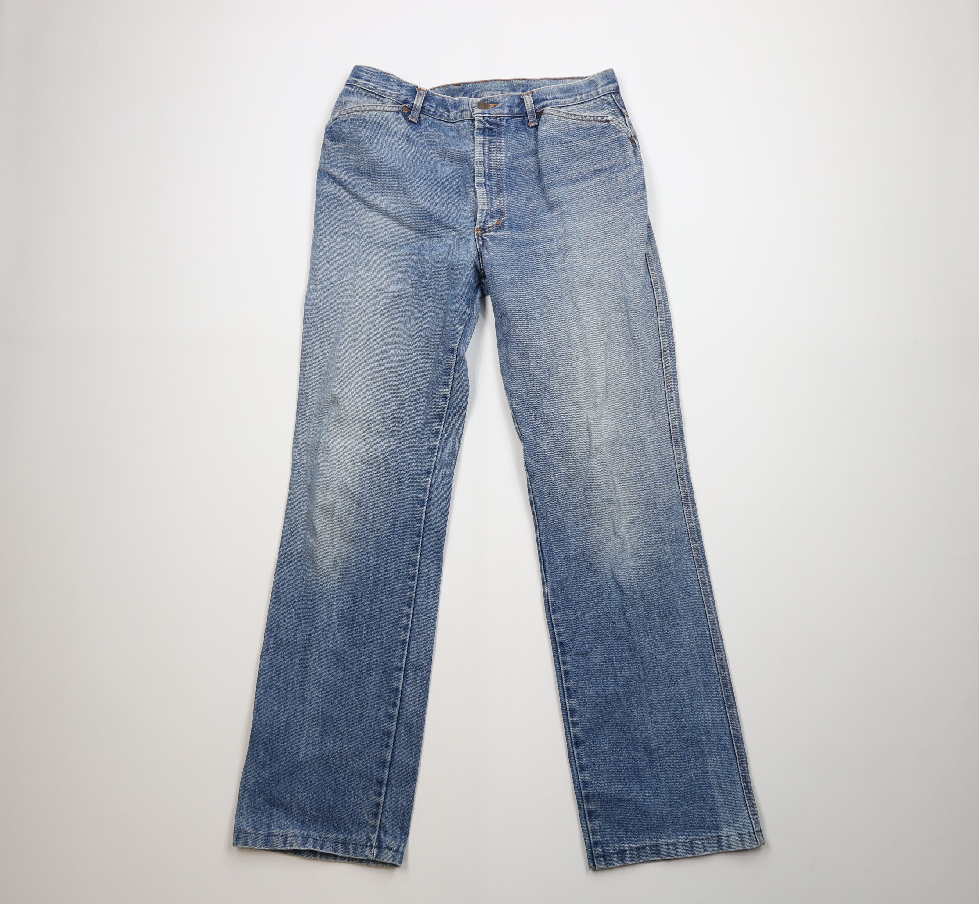 Vintage Vintage 70s Streetwear Flared Wide Leg Denim Jeans USA Size US 32 / EU 48 - 1 Thumbnail