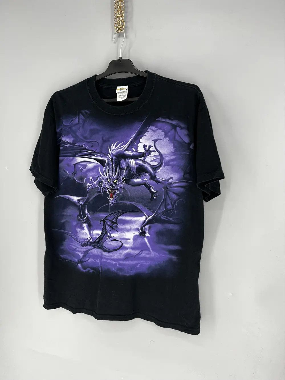 Liquid Blue Liquid Blue Vintage Dragon Shirt Men Gothic Graphic Tee 2002 Size US L / EU 52-54 / 3 - 3 Thumbnail