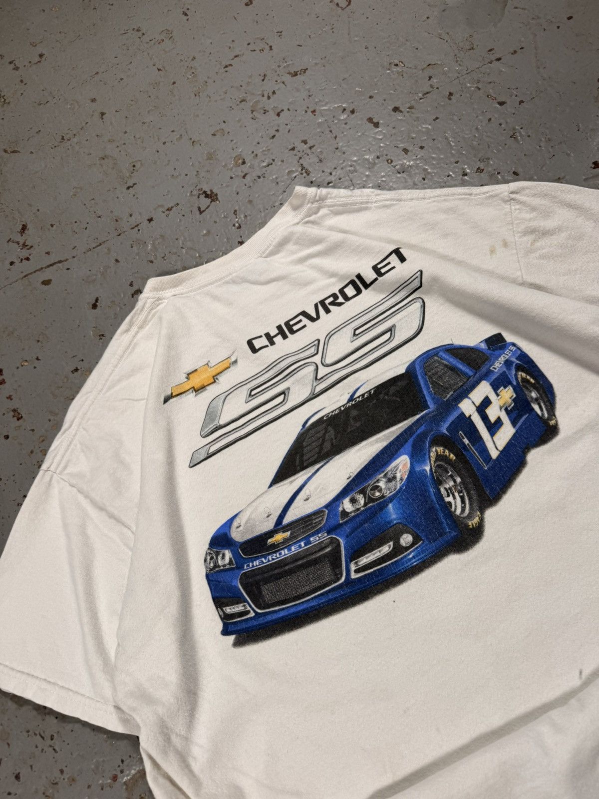 Vintage Vintage Chevy SS Racing Distressed Tee Size US XL / EU 56 / 4 - 3 Thumbnail