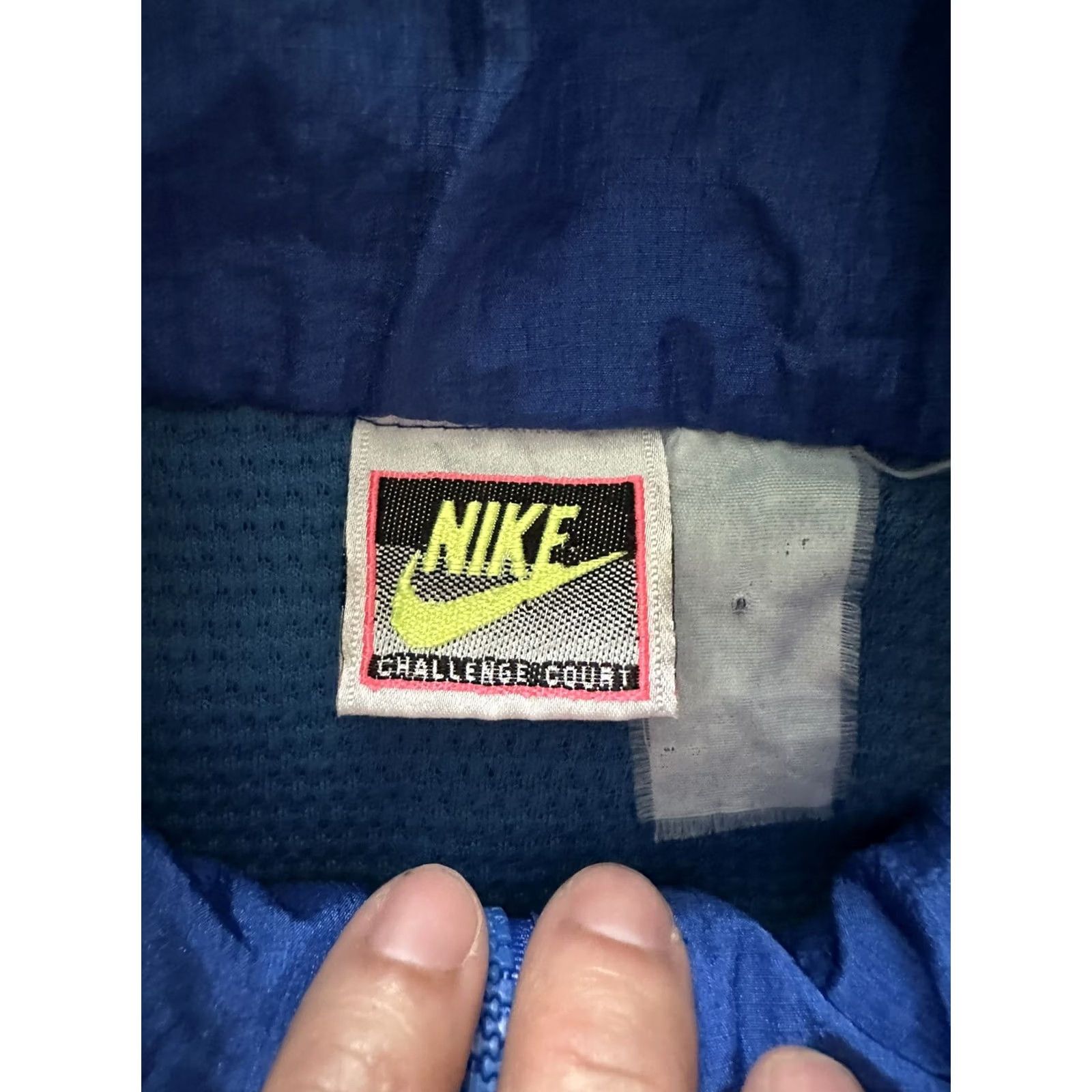 Nike VINTAGE Nike CHALLENGE COURT 2 IN 1 SET Jacket Windbreaker XL Men Blue 90s Andre Agassi Tennis Size US XL / EU 56 / 4 - 6 Thumbnail