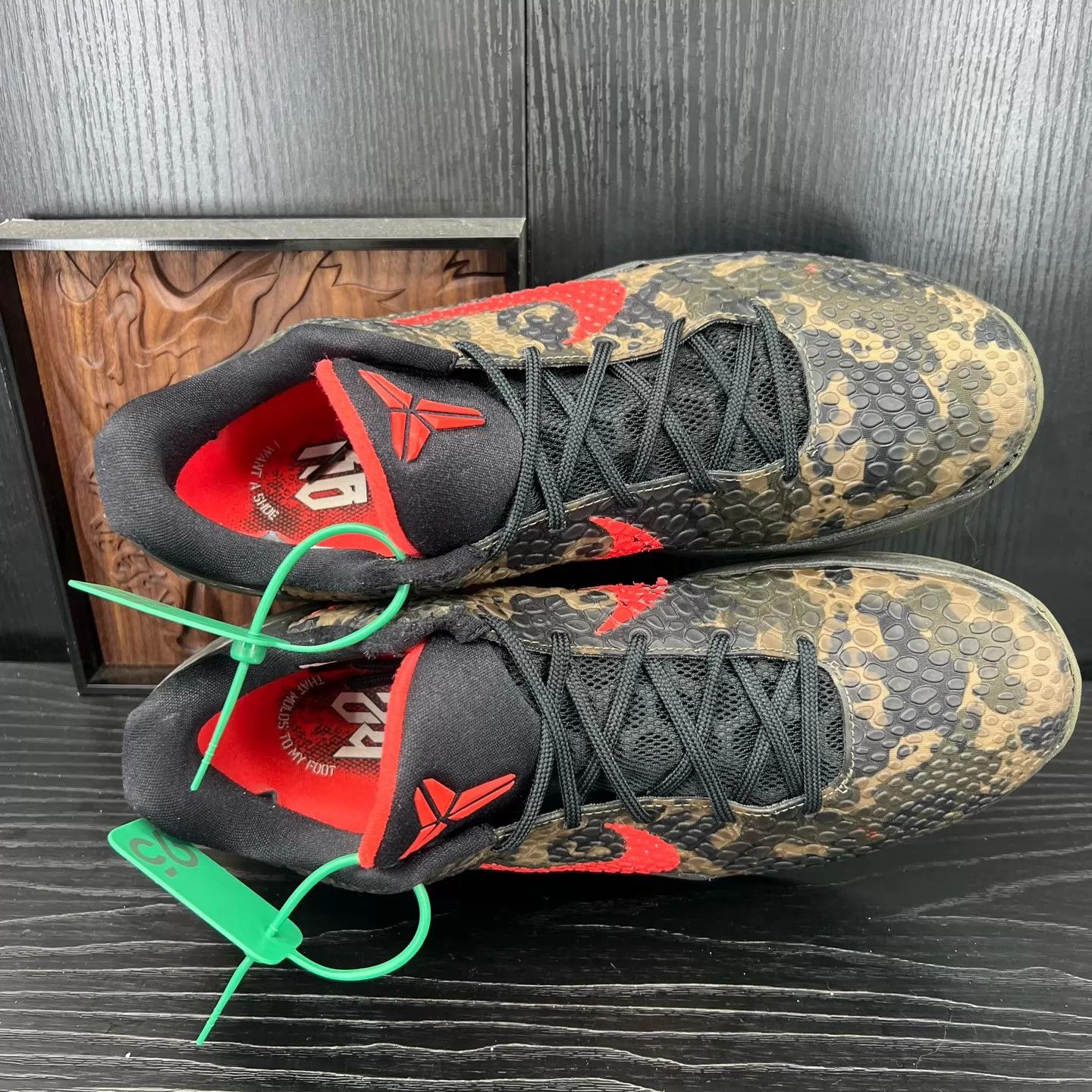 Nike ZK6 Black Red Camo 46 Rare Boxed Blem Heel Collar Size US 13 / EU 46 - 6 Thumbnail