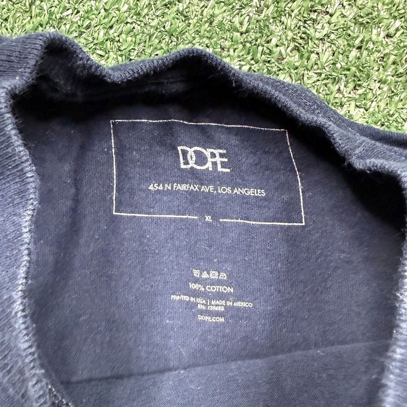 Vintage DOPE Dope Brand Graphic T Shirt Men XL Blue Short Sleeve Crew Neck Streetwear Size US XL / EU 56 / 4 - 6 Thumbnail
