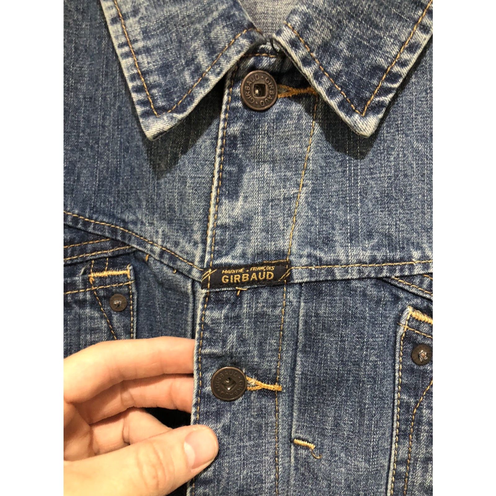 Denime VINTAGE Marithe Francois Girbaud X Front Blue Denim Jean Jacket 3XL NWT Mens Jacket Denim Blue 90s Biker Hip Hop Motorcycle Pocket Shirt/Coat Size US 39 - 4 Thumbnail