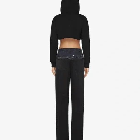 Givenchy Givenchy Black Cropped Hoodie - NEW WITH TAGS Size L / US 10 / IT 46 - 6 Thumbnail