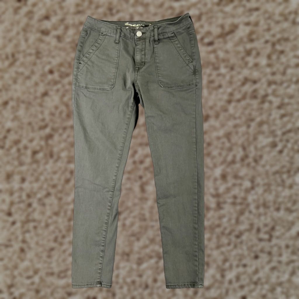 7 For All Mankind 7 For All Mankind Jeans Women 8 Green Denim Ankle Skinny Cotton Blend 7 For All Mankind Jeans Women 8 Green Denim Ankle Skinny Cotton Blend Size 30" / US 8 / IT 44 - 1 Thumbnail