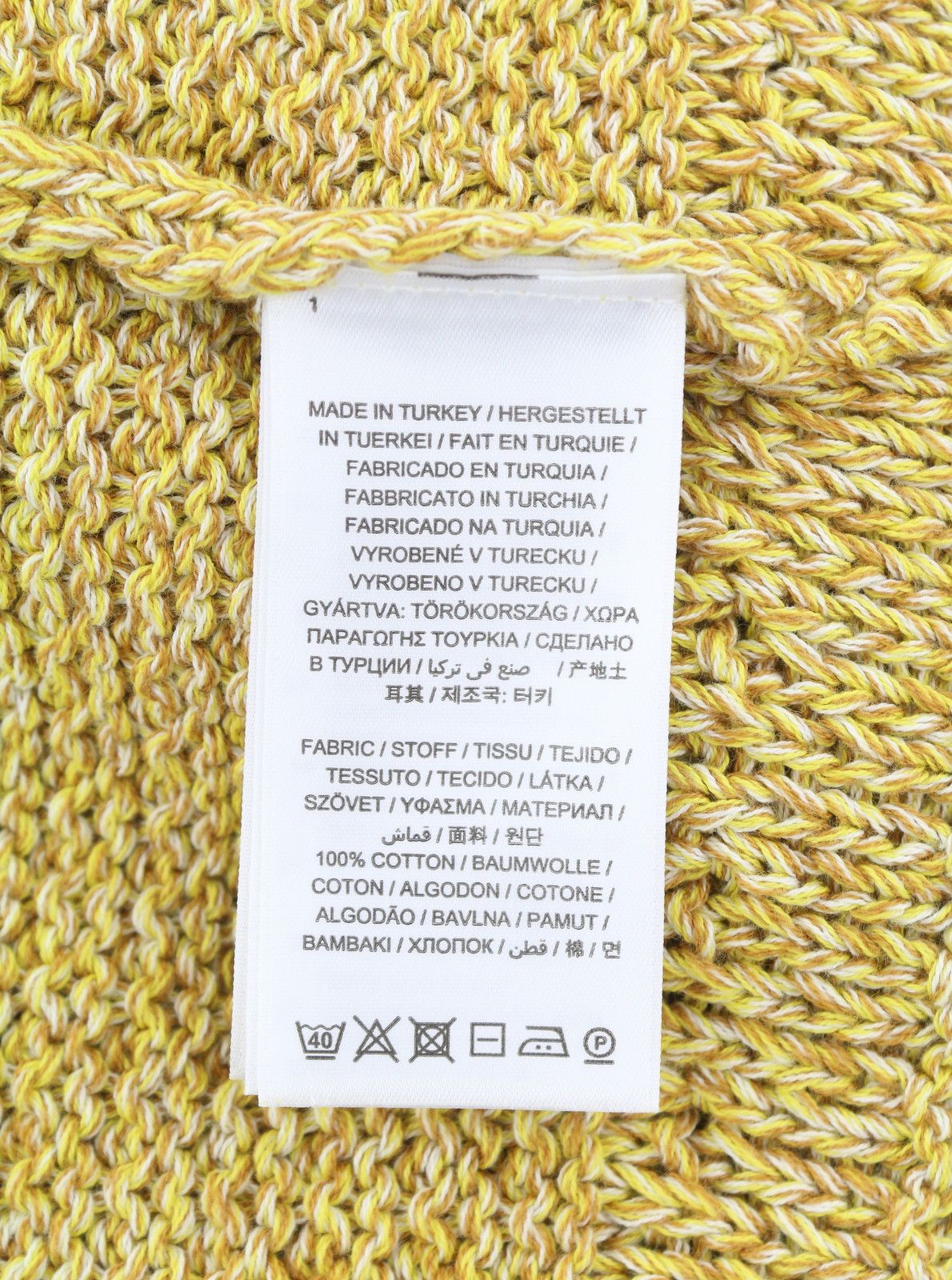 Gant TWISTED COLOR V-NECK XL Brimstone Yellow Knit Jumper 87252 Size US XL / EU 56 / 4 - 7 Thumbnail