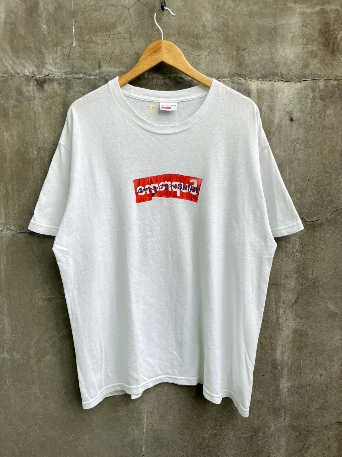 Comme des Garcons × Supreme FW18 Box Logo Tee | Grailed
