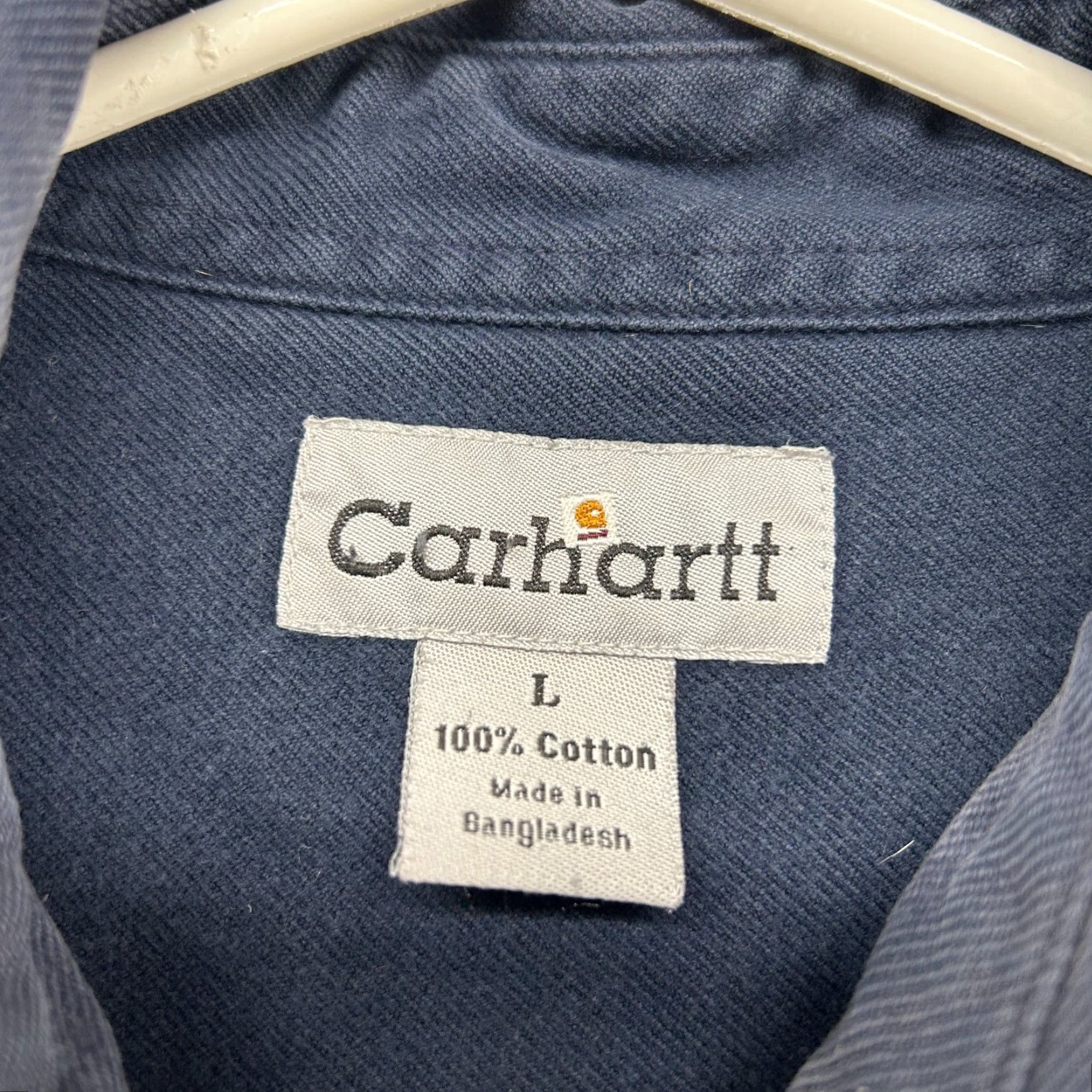 Carhartt VINTAGE Carhartt Shirt Mens L Blue Navy Button Up Long Sleeve Cotton Workwear Size US L / EU 52-54 / 3 - 4 Thumbnail