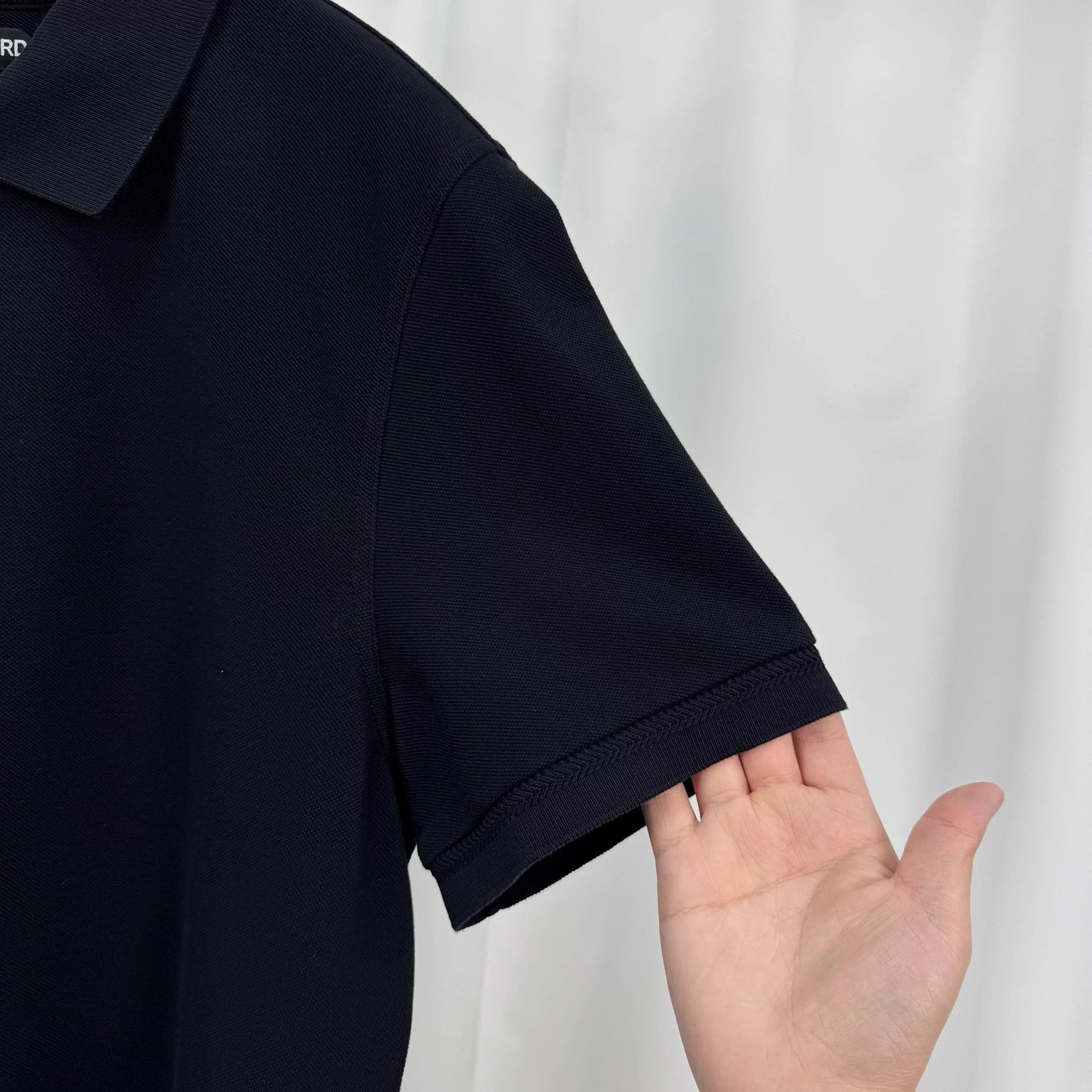 Tom Ford Tom Ford Black Embroidered Letter Polo 54 Size US L / EU 52-54 / 3 - 4 Thumbnail