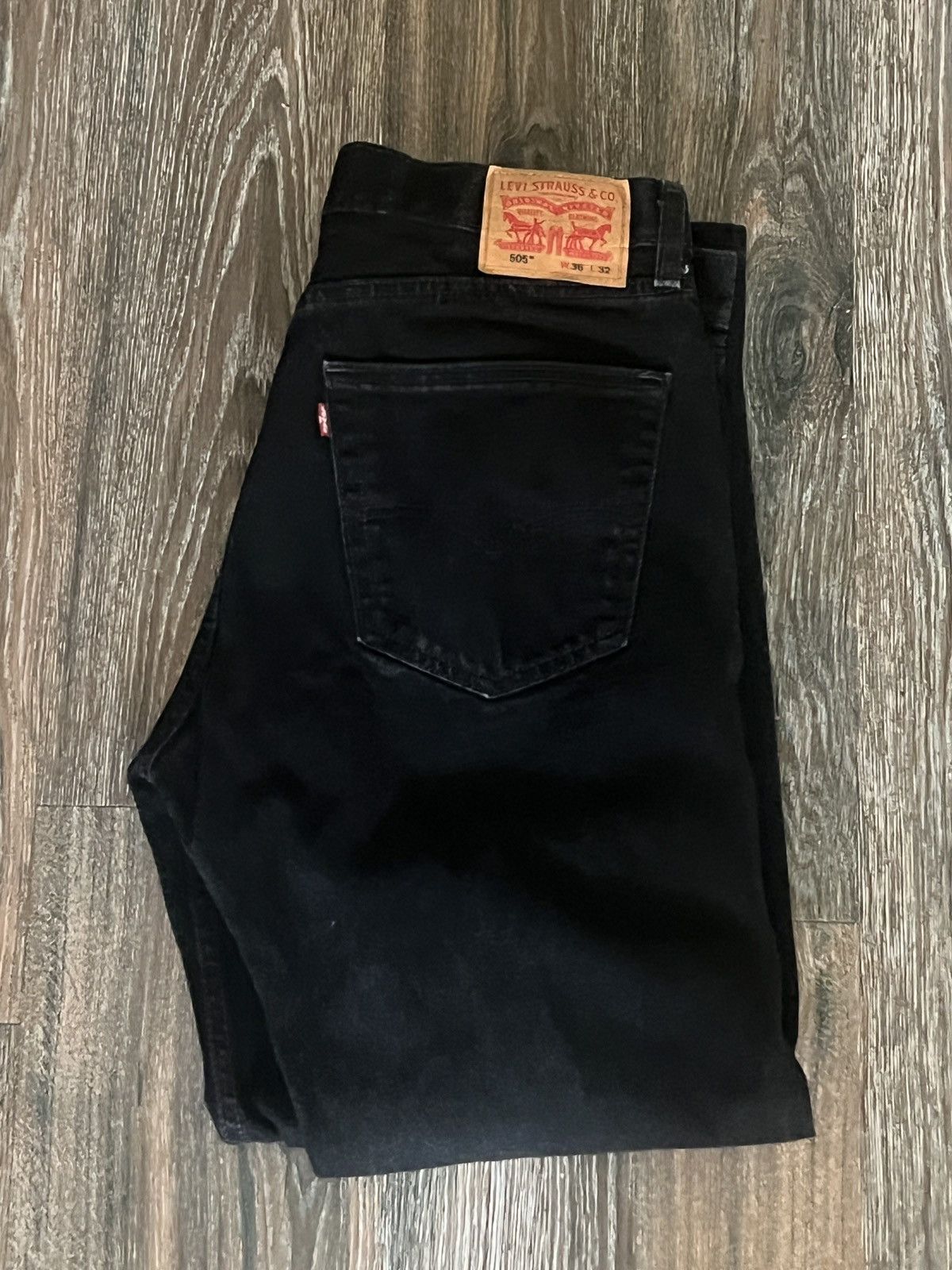 Levi's levis black 505s Size US 36 / EU 52 - 3 Thumbnail