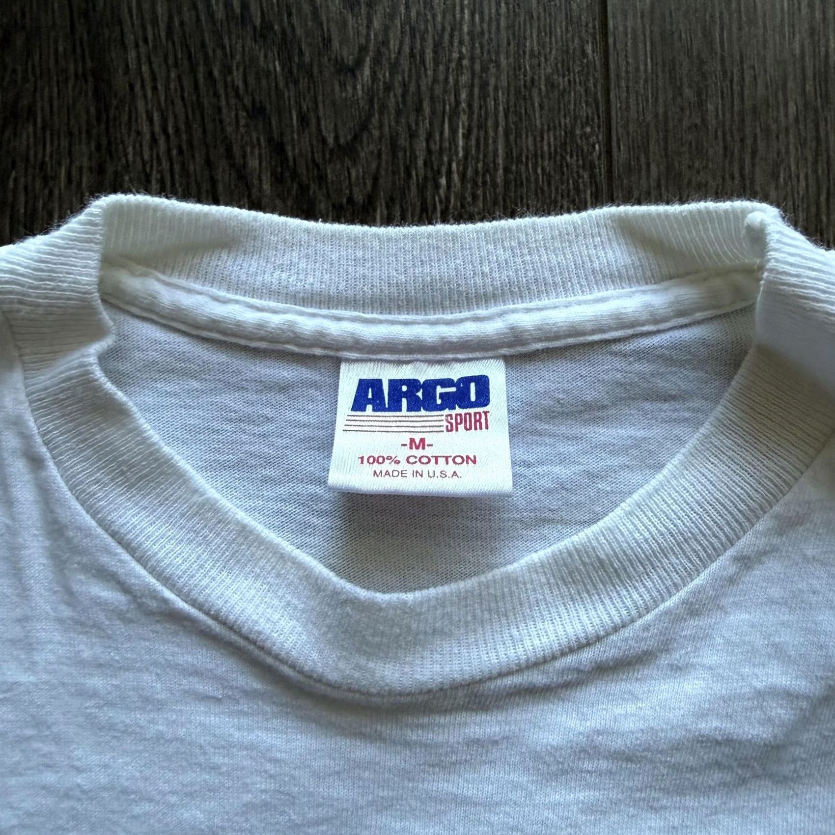 Vintage VINTAGE Argo Sport Mens Medium White Brain On Drugs Eggs Graphic Tee Shirt Size US M / EU 48-50 / 2 - 6 Thumbnail