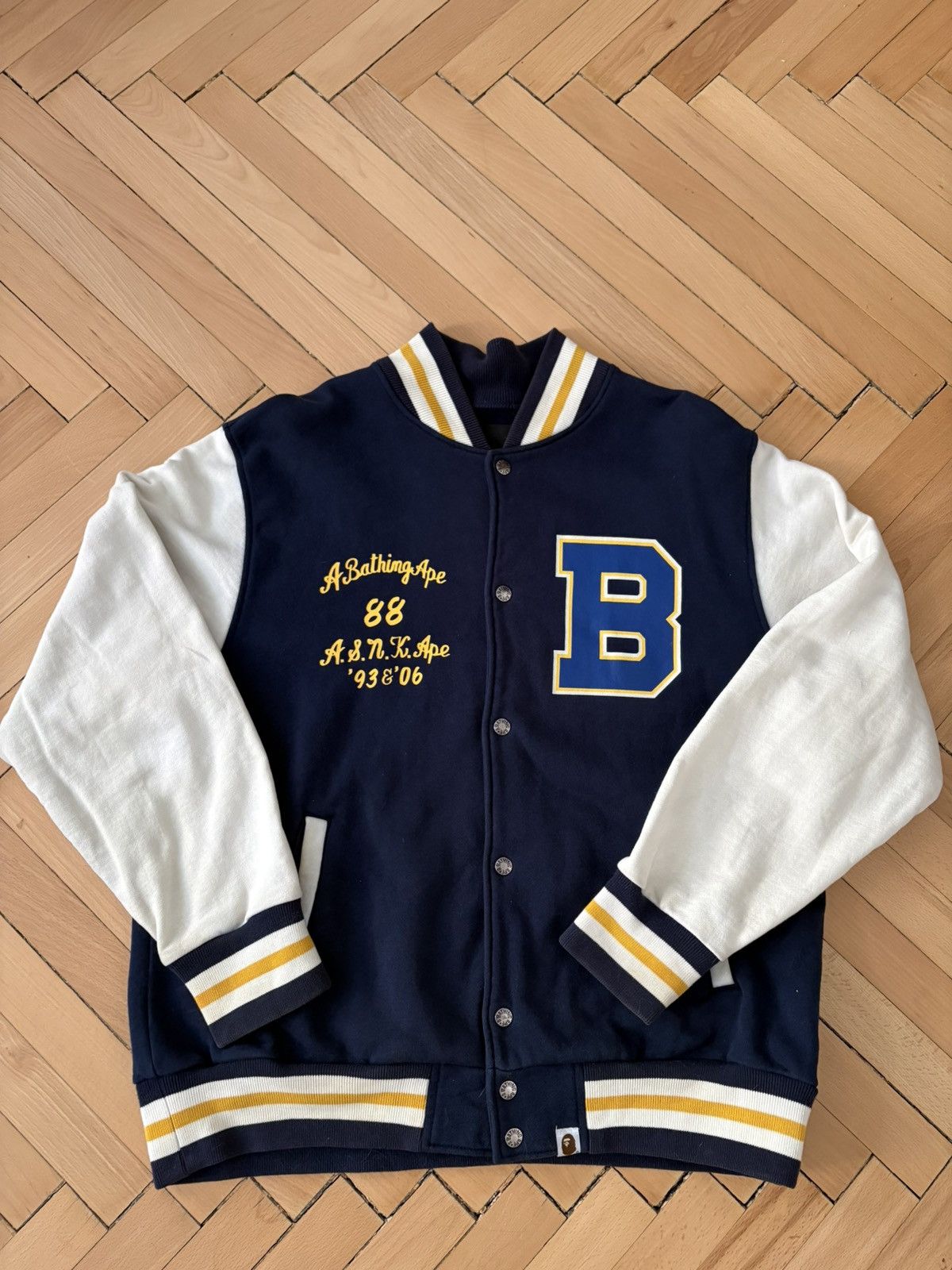 Bape Bape varsity jacket „ANSKA“ F/W 2006 Size US L / EU 52-54 / 3 - 1 Thumbnail