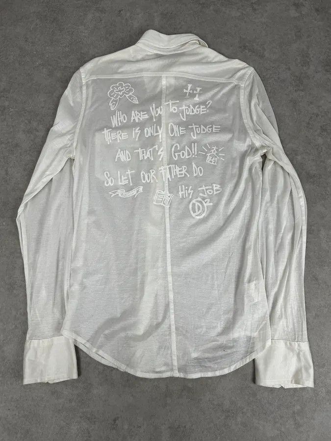 Dsquared2 AW2005 Dsquared2 White God Judgement Transparent Shirt Size US M / EU 48-50 / 2 - 5 Thumbnail