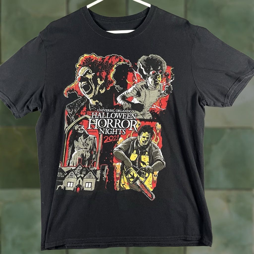 Vintage Universal Studios Halloween Horror Nights Leatherface 2021 T-Shirt Large Black Mens Size US L / EU 52-54 / 3 - 1 Thumbnail