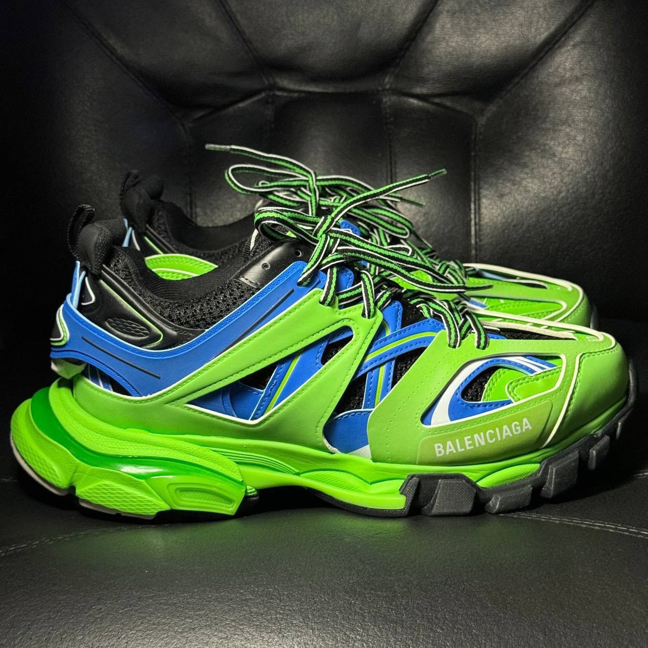 Balenciaga 41 Balenciaga track 1 green blue Size US 8 / EU 41 - 1 Thumbnail