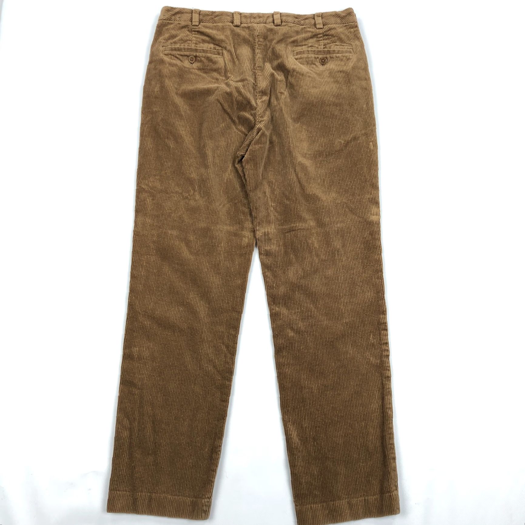Brooks Brothers Brooks Brothers Clark Fit Men's Corduroy Pants W34 L32 Brown Flat Front Casual Size US 34 / EU 50 - 3 Thumbnail