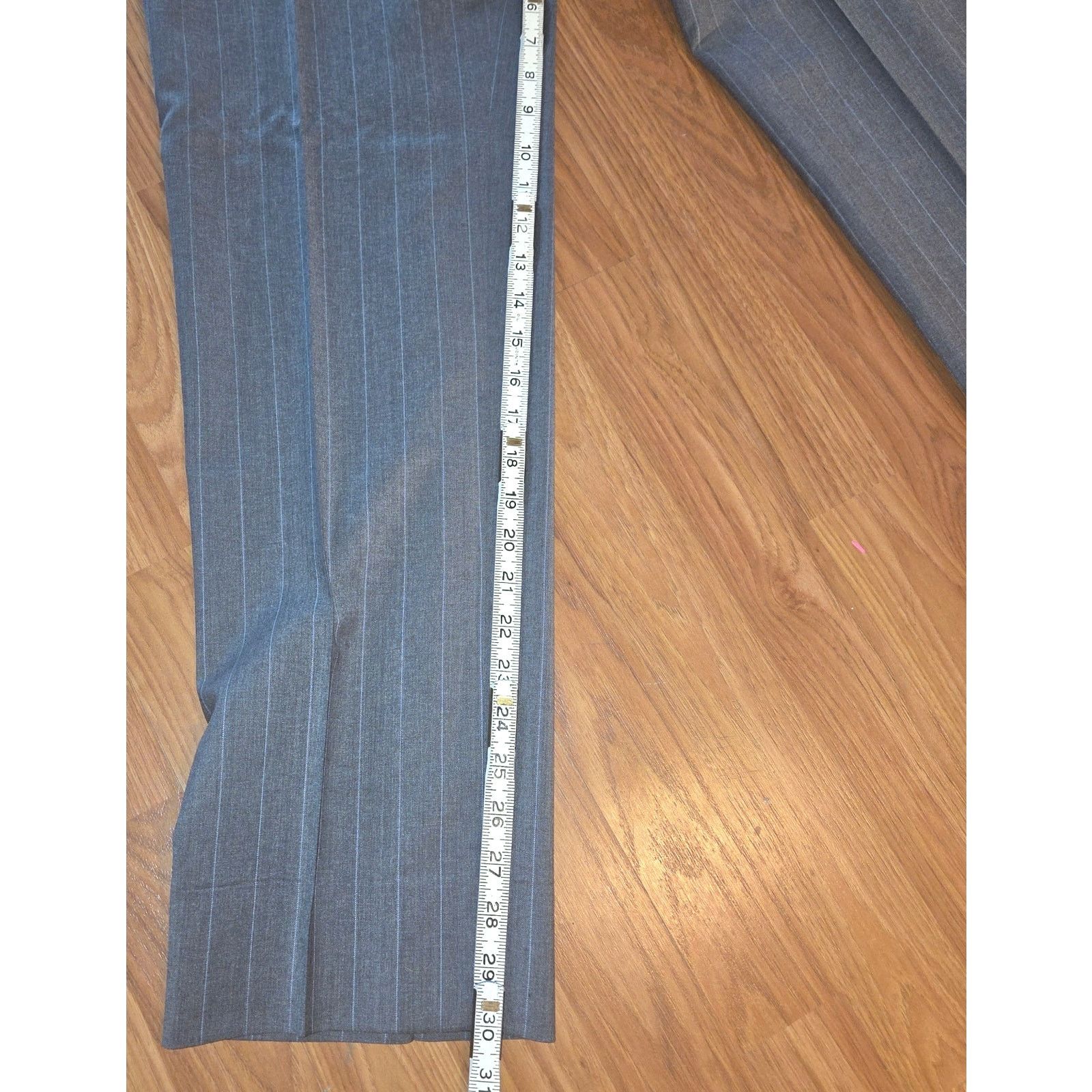 Emporio Armani Emporio Armani Grey Pinstripe Suit - Size 38R, Pants 29/30 Size 38R - 5 Thumbnail