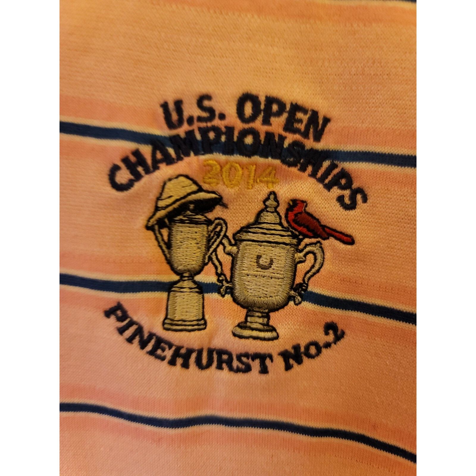 Bobby Jones Bobby Jones Polo Shirt Mens L Pink Pinehurst US Open 2014 Size US L / EU 52-54 / 3 - 2 Thumbnail