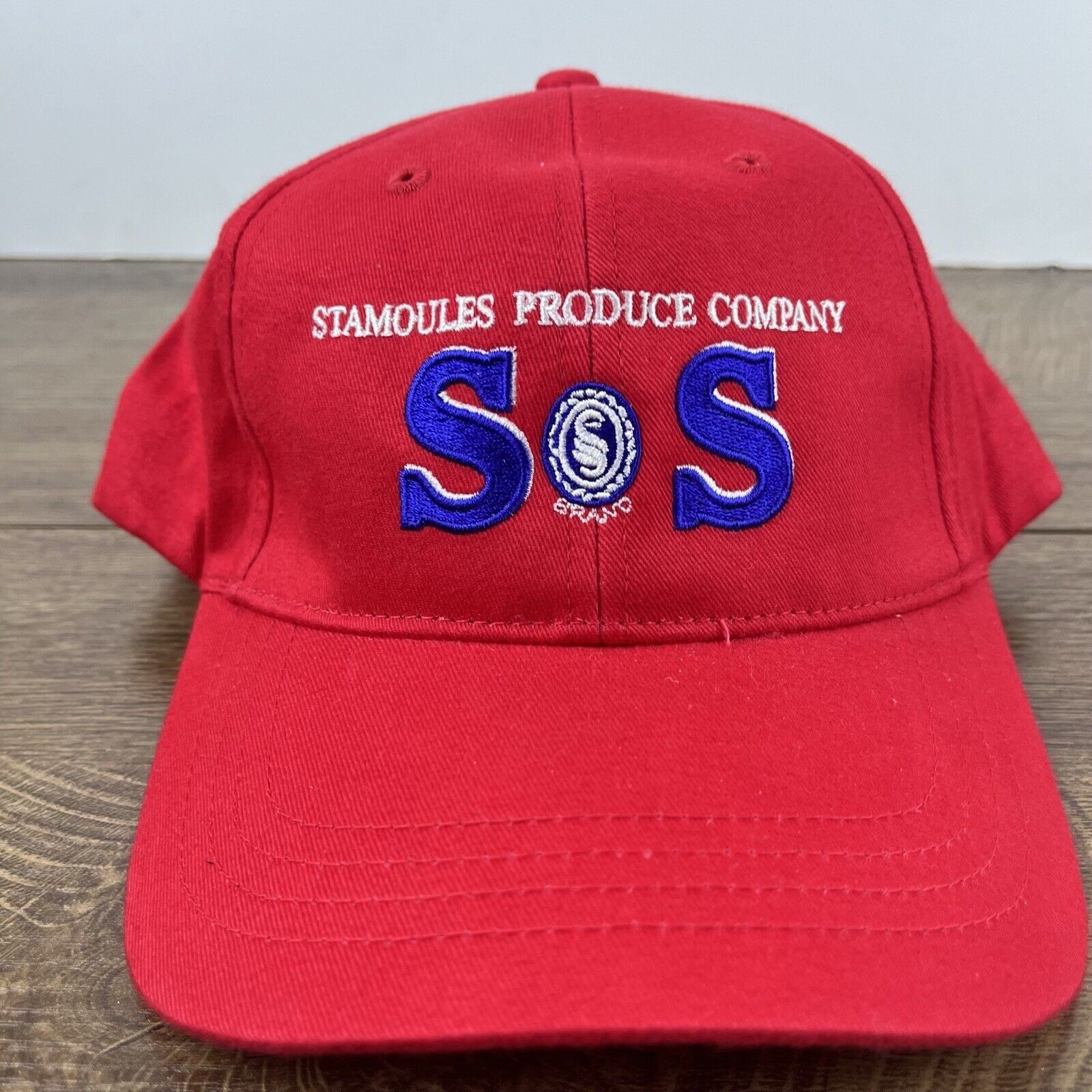 Other Stomoules Produce Hat SOS Hat Red Cap Hat Adjustable Hat Red Size ONE SIZE - 4 Thumbnail