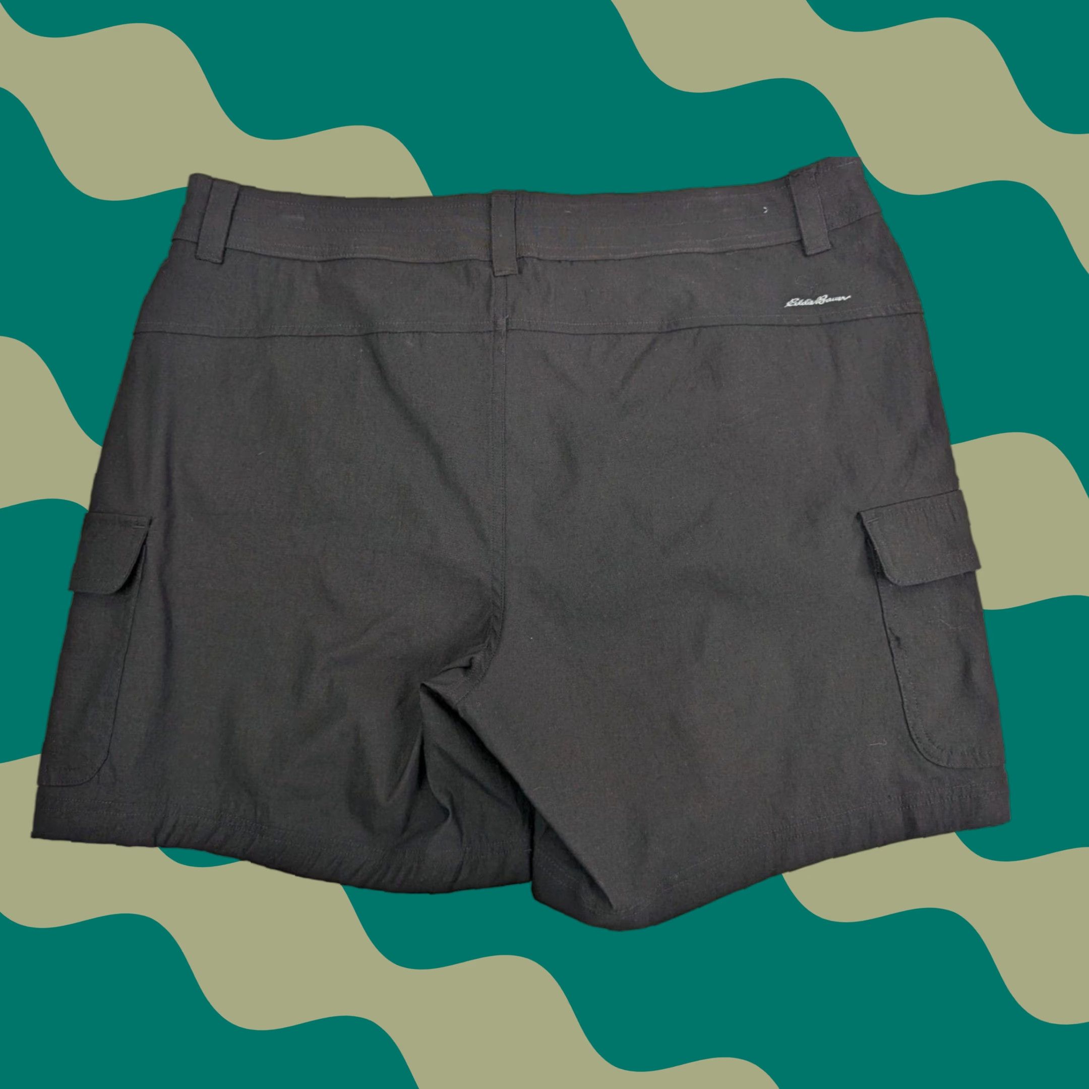 Eddie Bauer Eddie Bauer Shorts Women's 16 Black Cargo Summer Trail Stretch Size 38" / US 16 / IT 52 - 1 Thumbnail