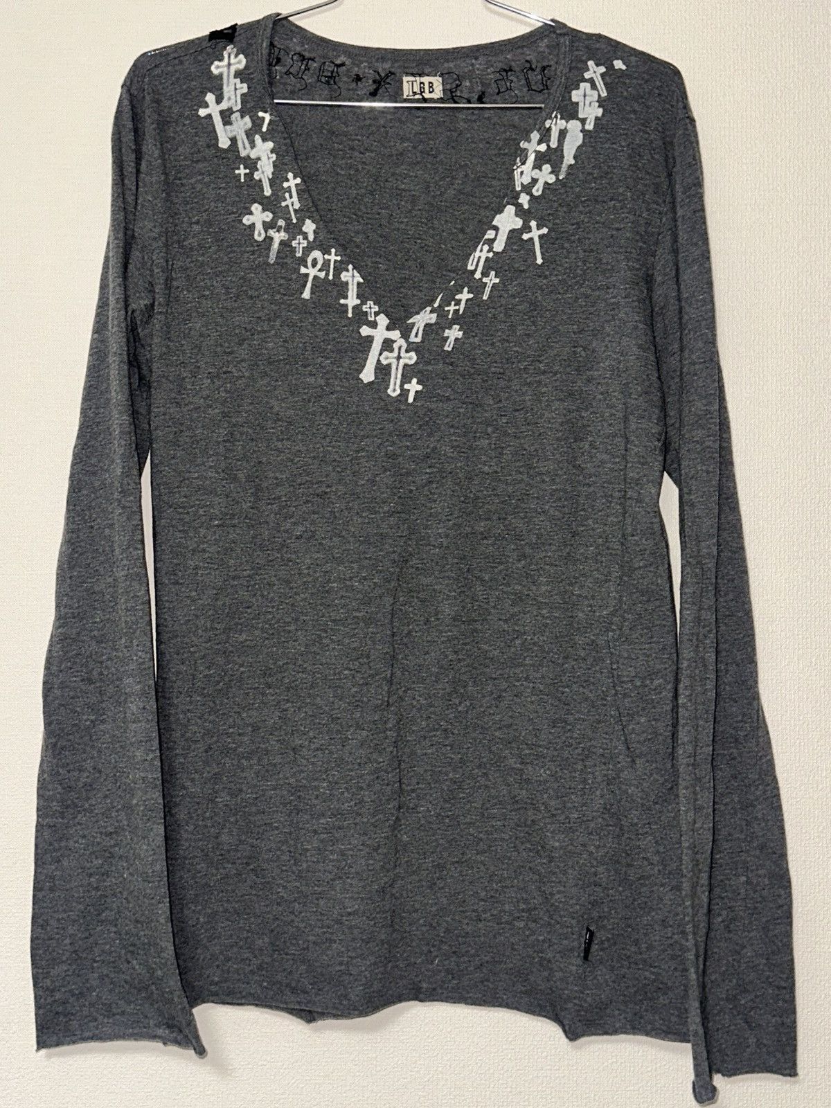 Le Grande Bleu (L.G.B.) L.G.B dark grey graphic long sleeve | Grailed