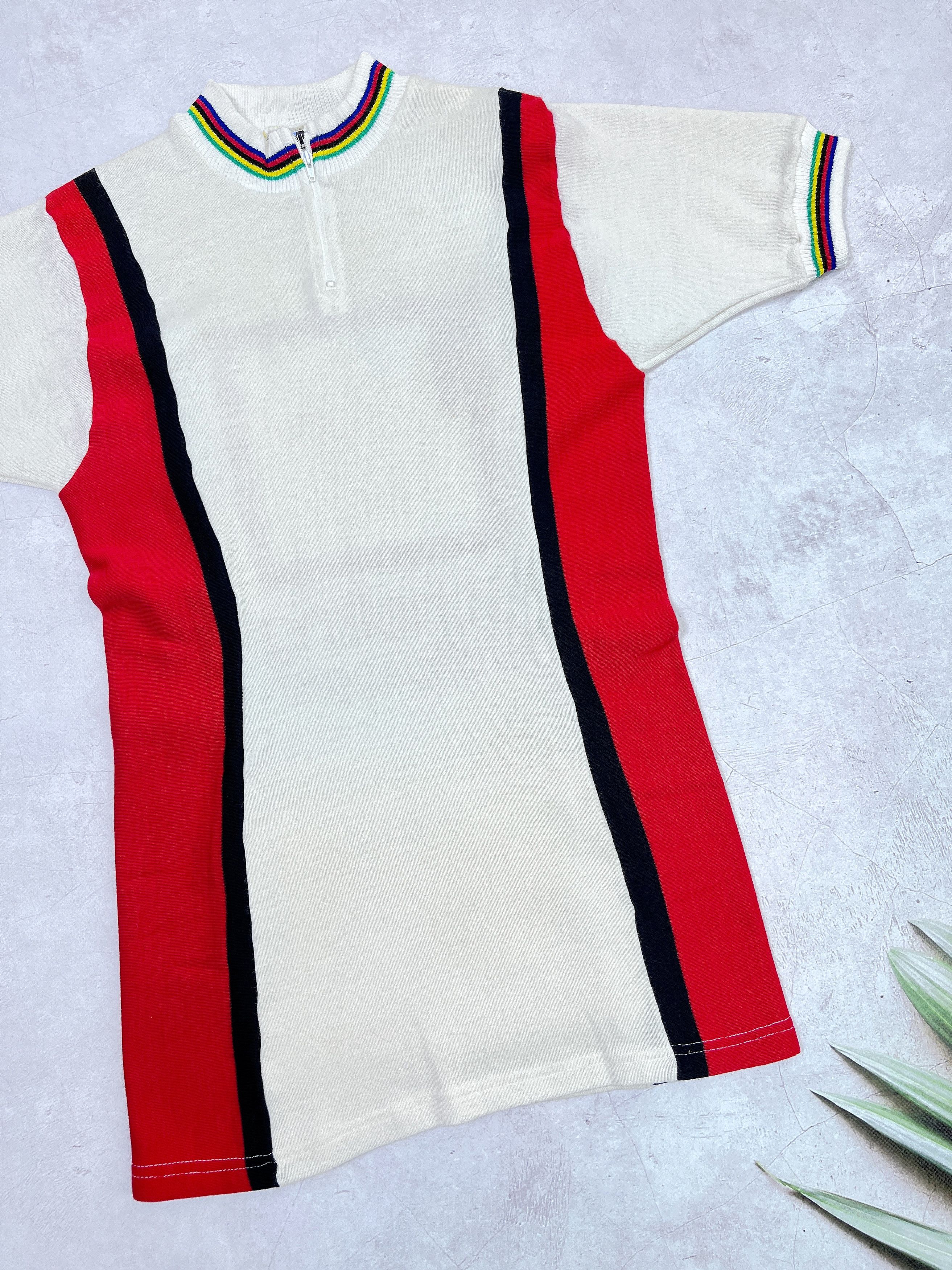 Sports Specialties × Vintage 70s Schelling Wellpappen Cycling Jersey by Cryloa Size US S / EU 44-46 / 1 - 3 Thumbnail