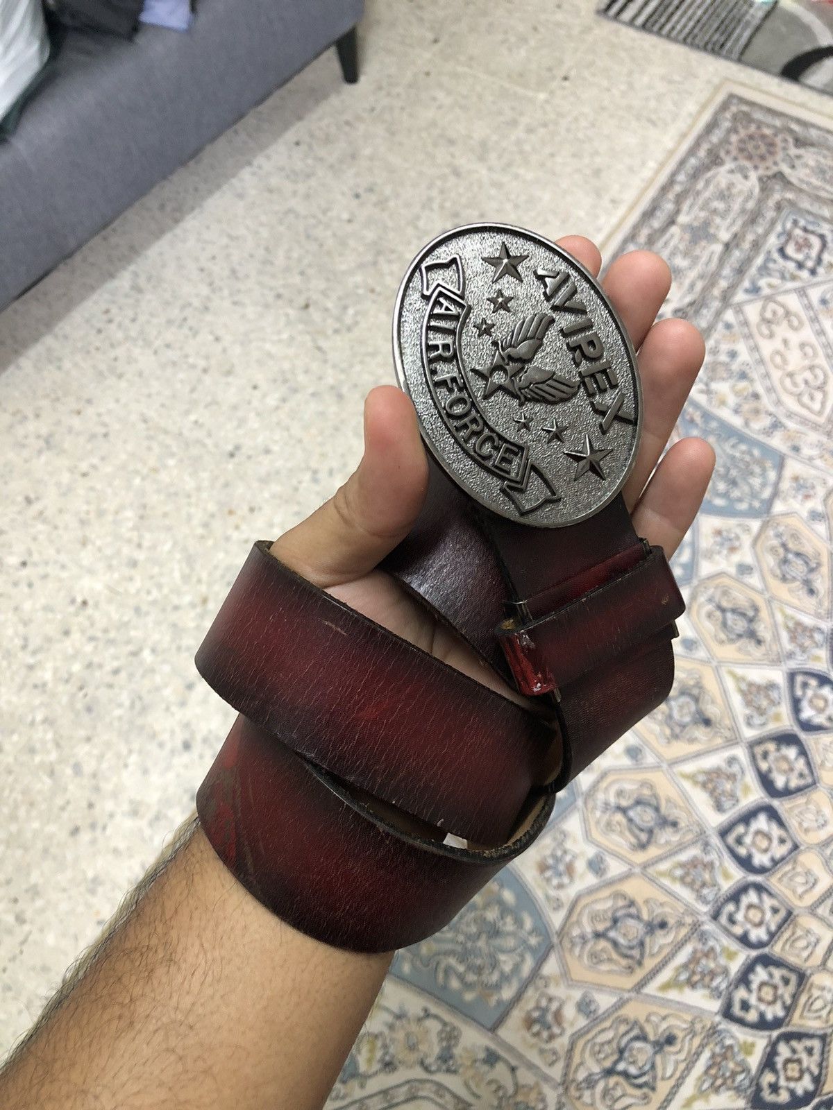 Avirex Vintage Avirex Air Force Leather Belt Size ONE SIZE - 5 Thumbnail
